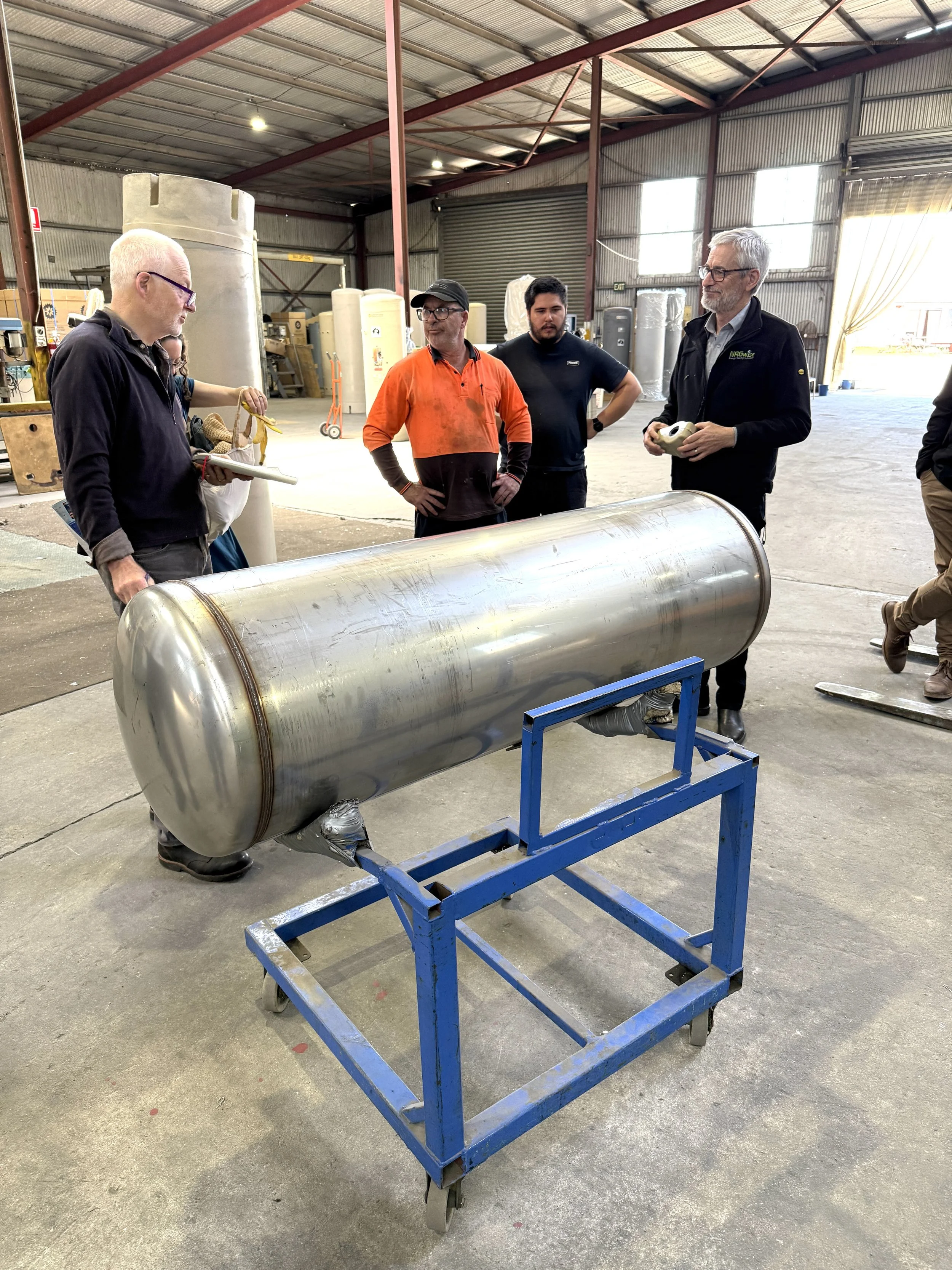 Hot water tanks made in the Latrobe Valley
