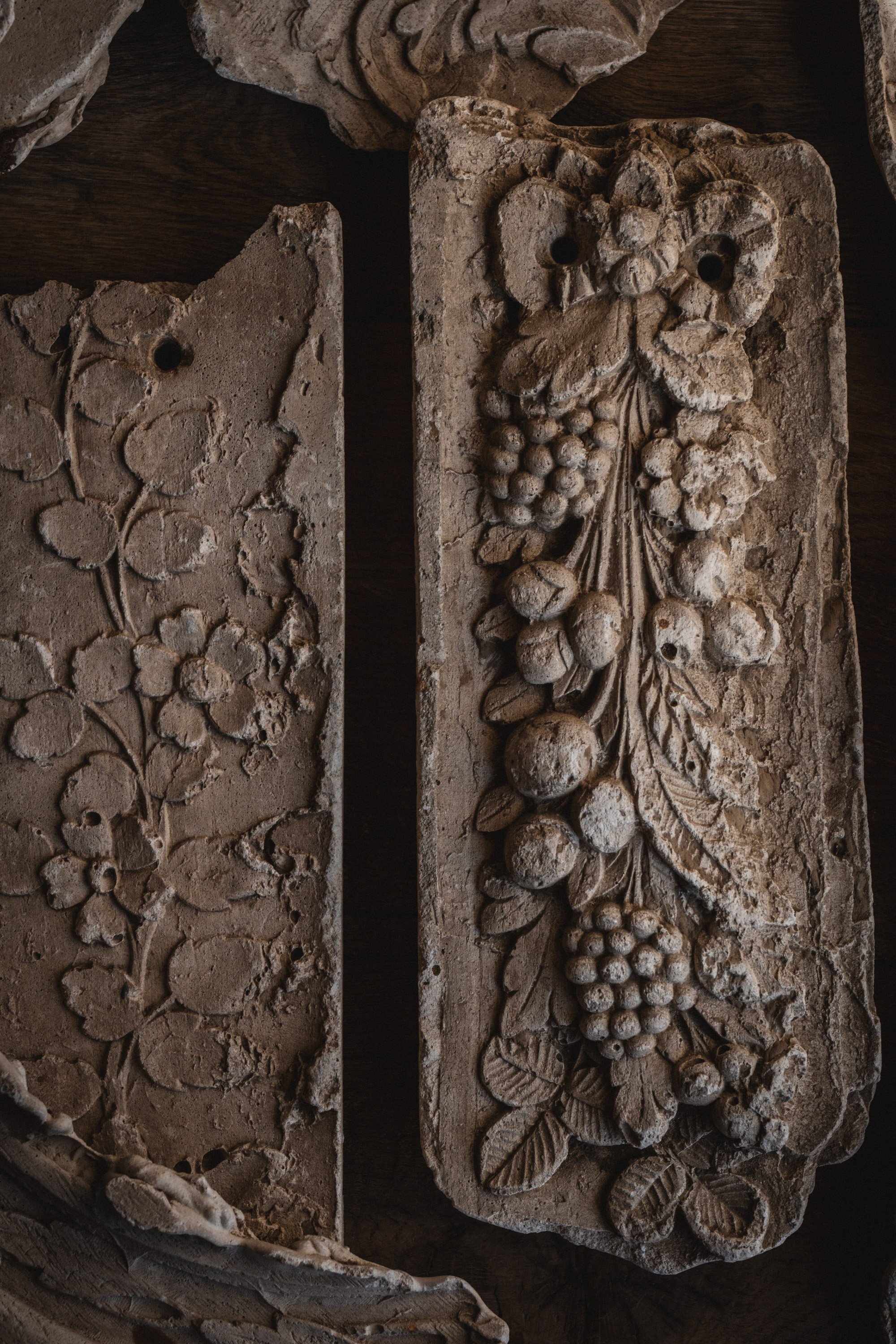 French Antique Plaster Fragment