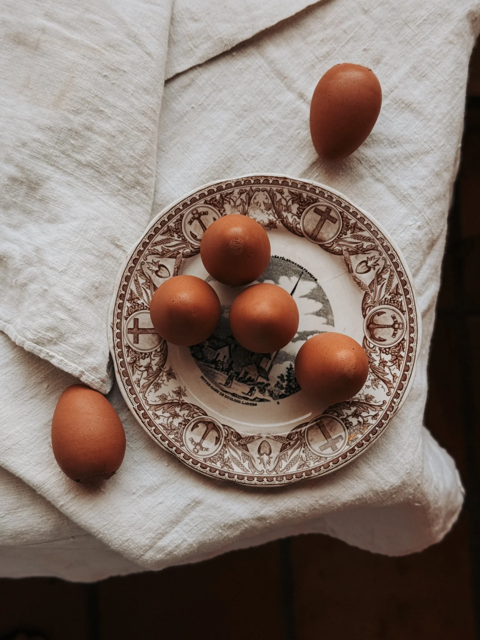Stone Eggs in Terracotta