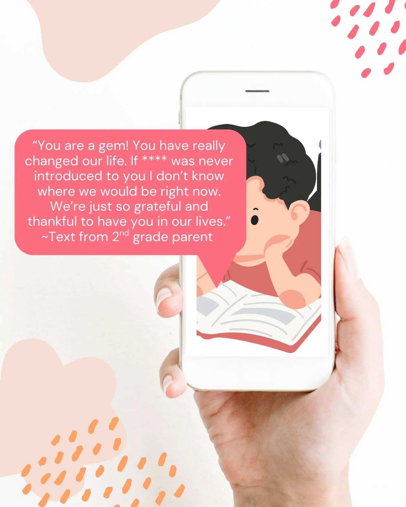 💗This type of feedback warms my heart! I love accompanying students and families on their literacy journey.💗

#ReadingTutor 
#ReadingSupport 
#ReadingIntervention
#ReadingIsCool
#DyslexiaSupport
#ReadingIsFun
#ReadingRocks
#GrowingReaders 
#Learnin