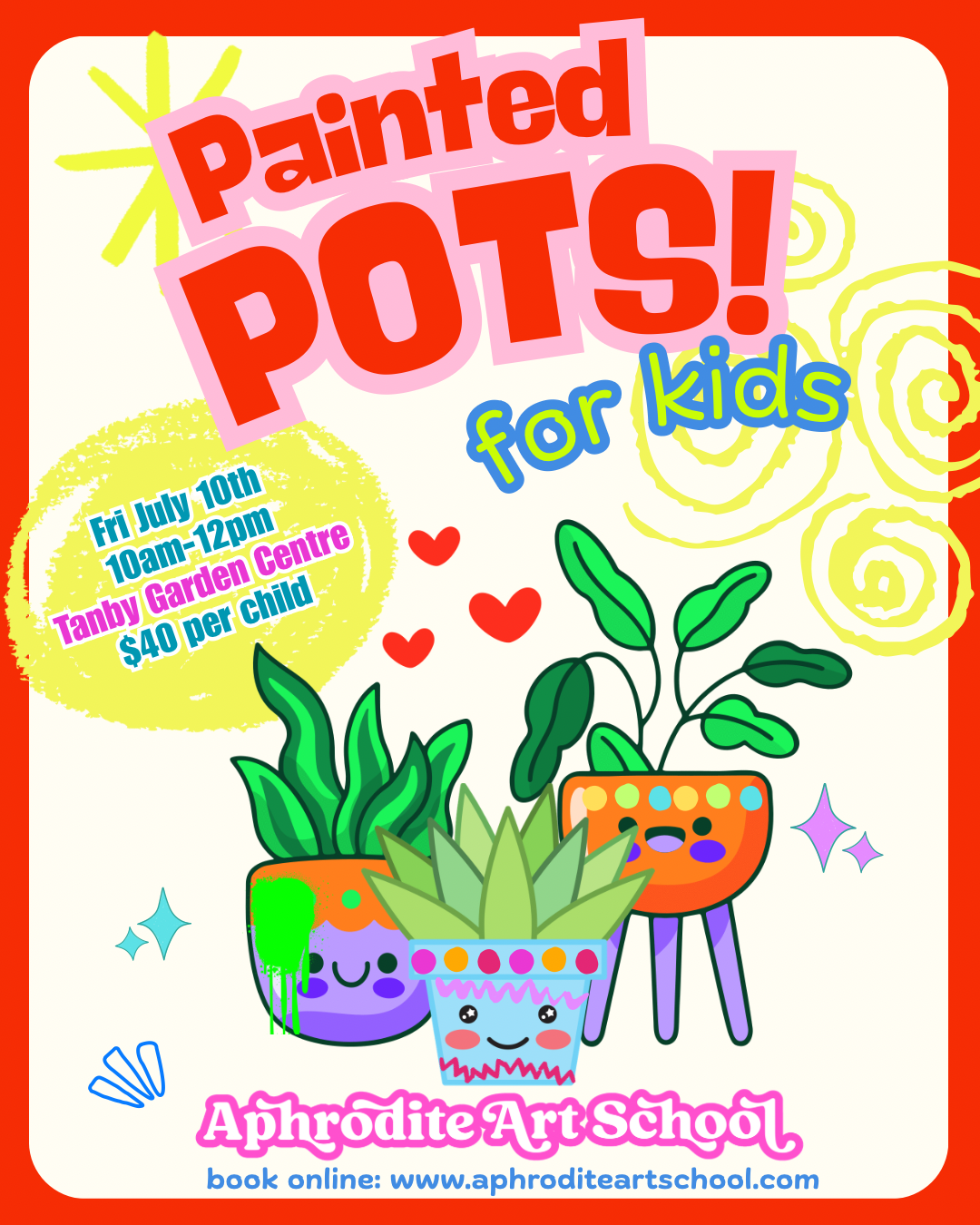 Kids Plant Pot Painting Workshop