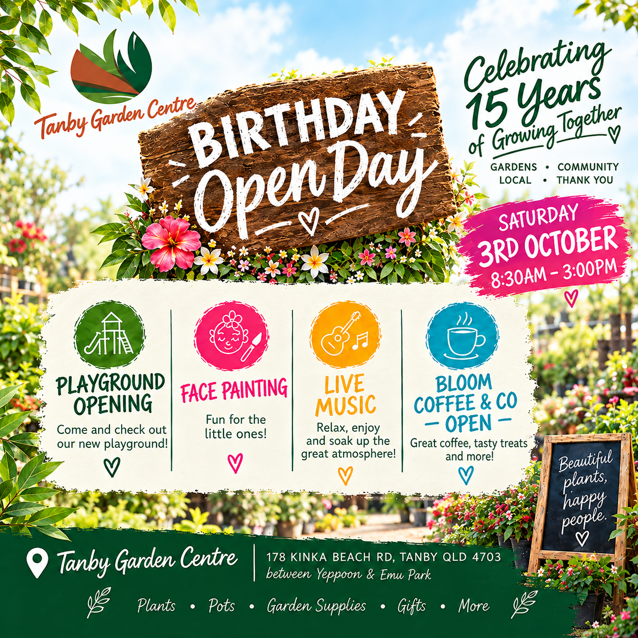 SAVE THE DATE! WE’RE TURNING 15!
