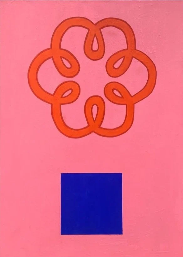 'Strong Communities Make Police Obselete', oil, acrylic, and house paint on canvas, 2019