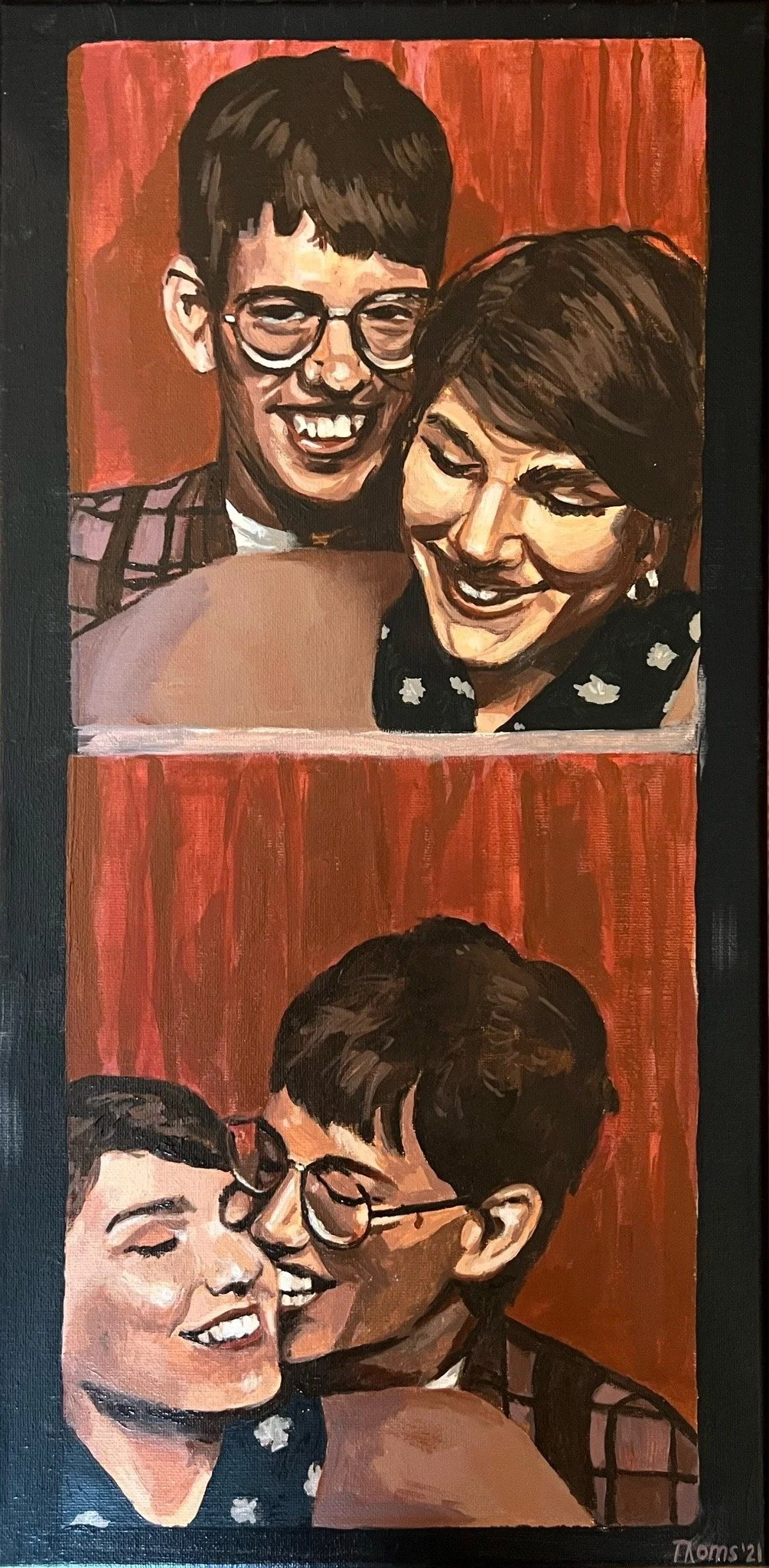 'Jason and Treva', acrylic on canvas, 2022