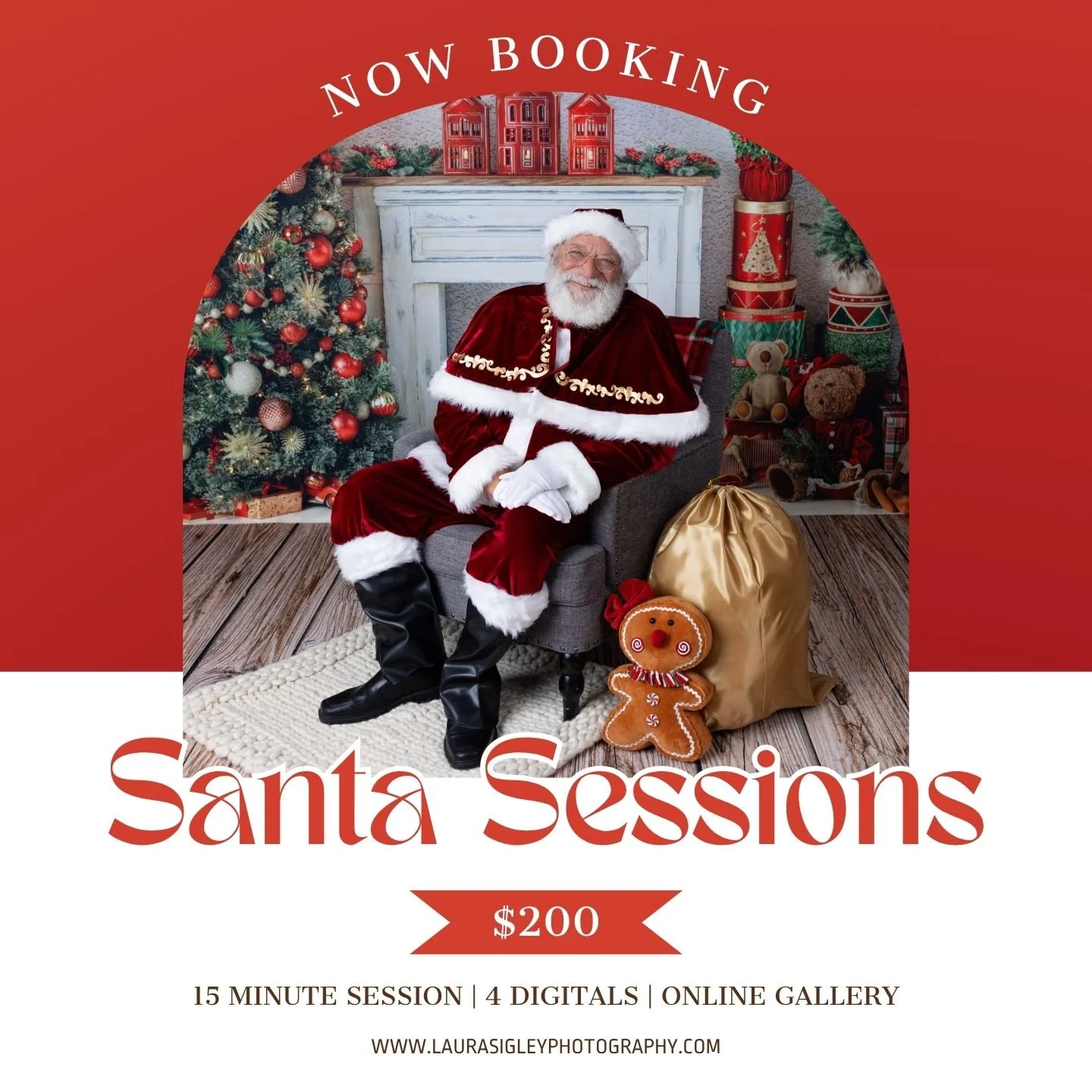 🎅 The jolly man himself is coming to the studio &mdash; and your child&rsquo;s face when they see Santa? Pure magic. 

Spots for Santa Sessions are almost gone! Don&rsquo;t wait &mdash; once they&rsquo;re full, that&rsquo;s it until next year!

🎄 L