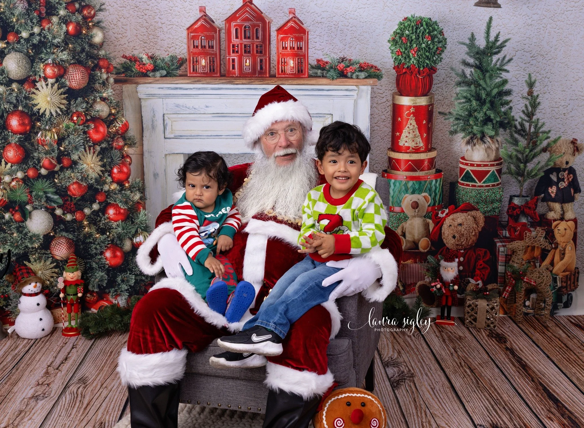 Baby says, &quot;Not impressed, Santa. Not impressed.&rdquo;