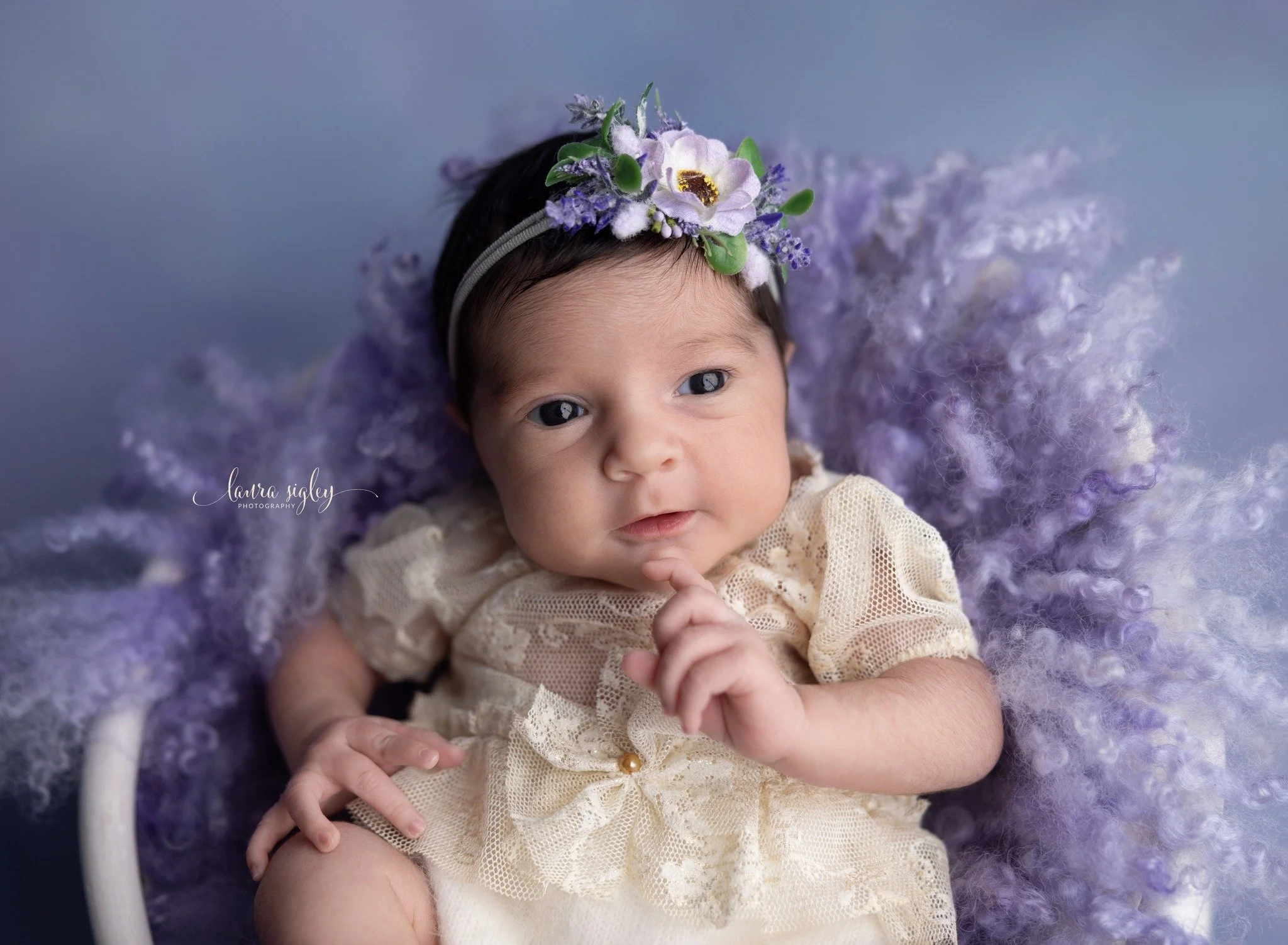 Wide awake and already running the show. 🥰