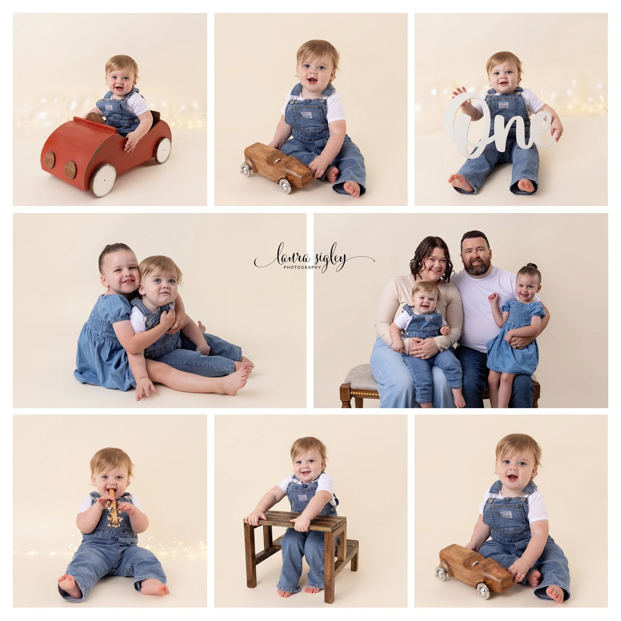 One year later&hellip; and the story continues. 🥰

Mom chose a clean, simple look for this session so these images would flow beautifully on the wall alongside their newborn and six month portraits. The result is timeless in every way.

#FirstBirthd