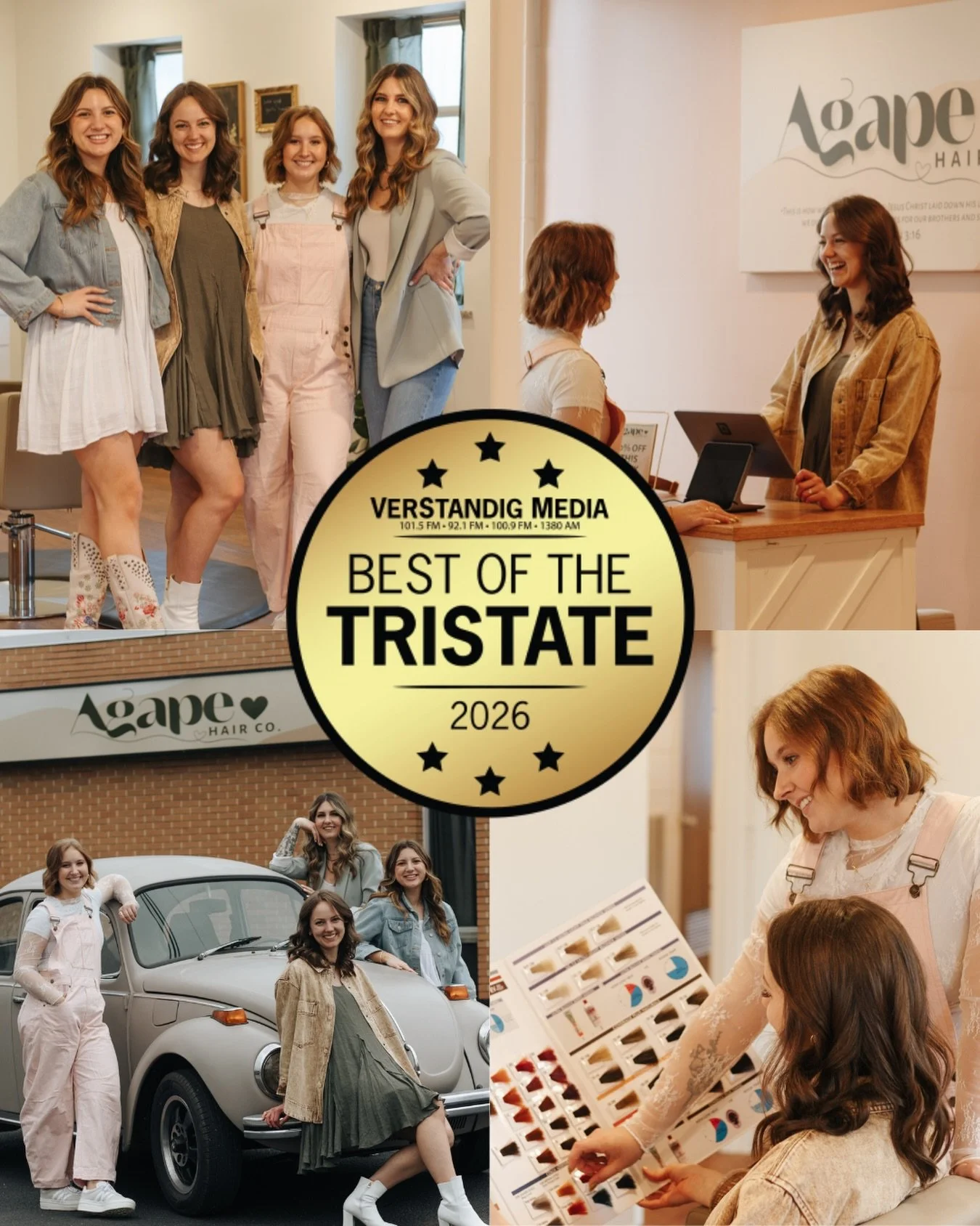 We are beyond honored to share that Agape Hair Co. has been nominated for Best of the Tristate 2026 in FIVE categories! ✨

This wouldn&rsquo;t be possible without our incredible clients and community. Your support means everything to us!

If you love