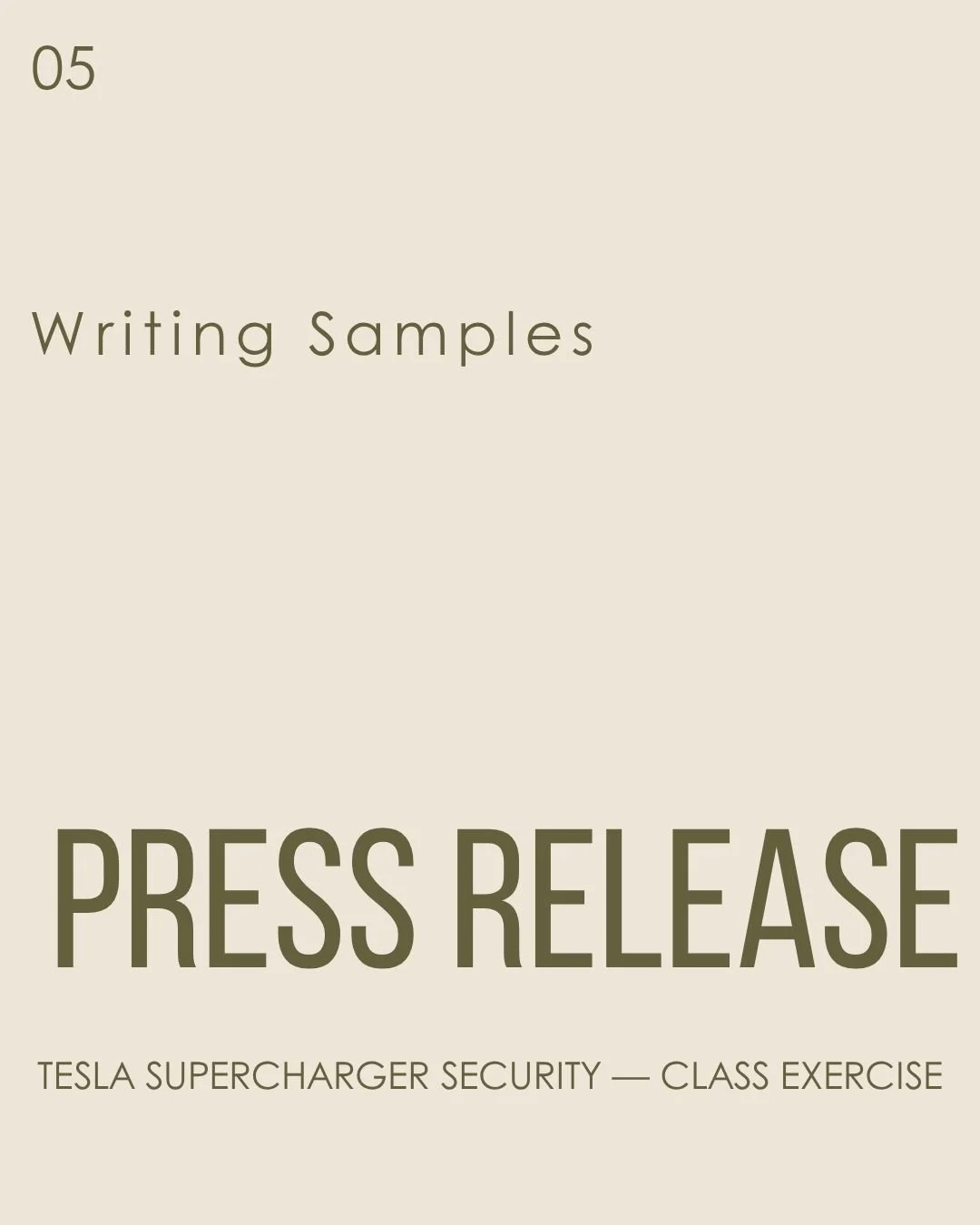 Tesla Press Release
