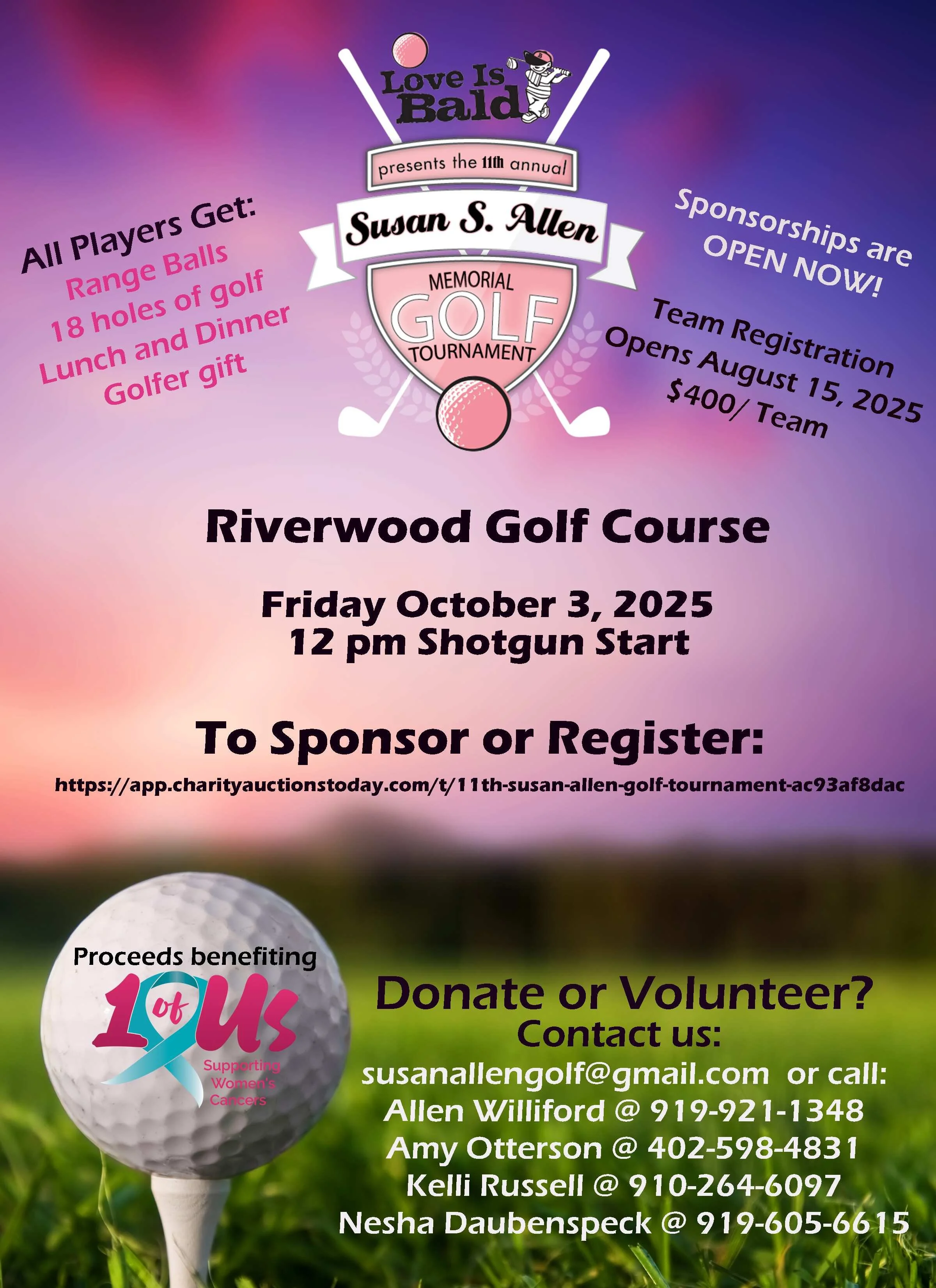 11th Annual Susan S. Allen Memorial Golf Tournament