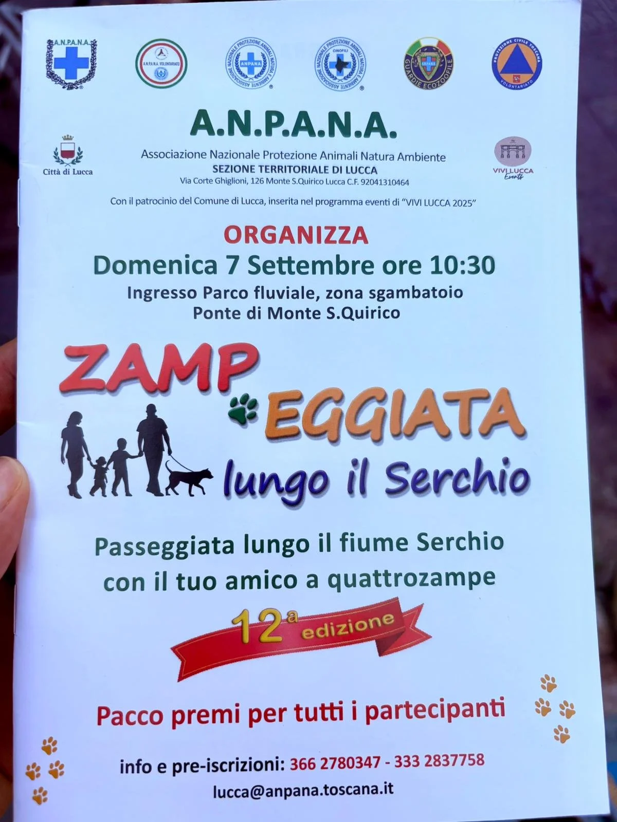 Zamp Eggiata Walk along the Serchio