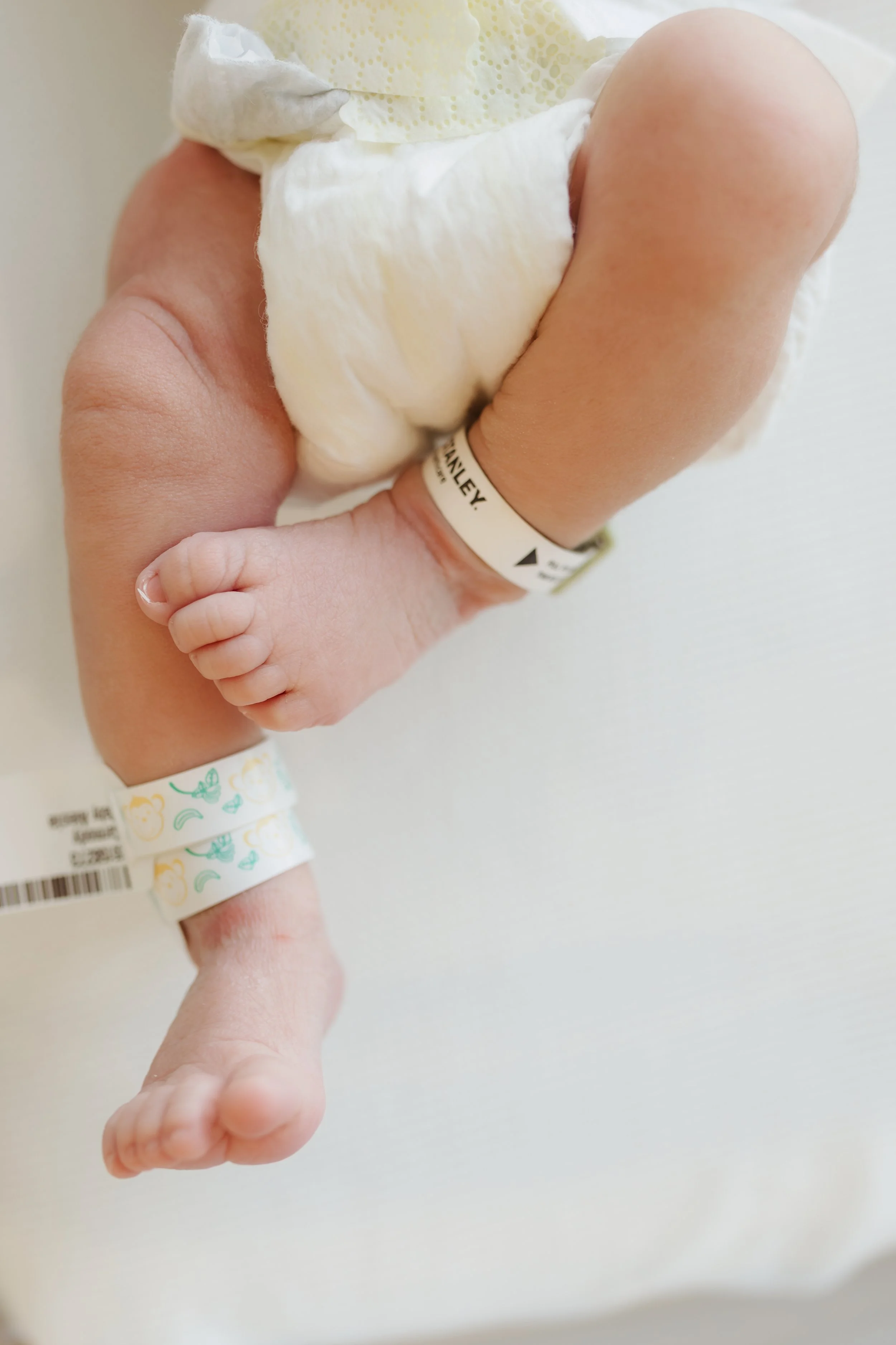   Close-up newborn detail photos from Fresh 48 hospital session, Plaistow NH newborn photographer.  