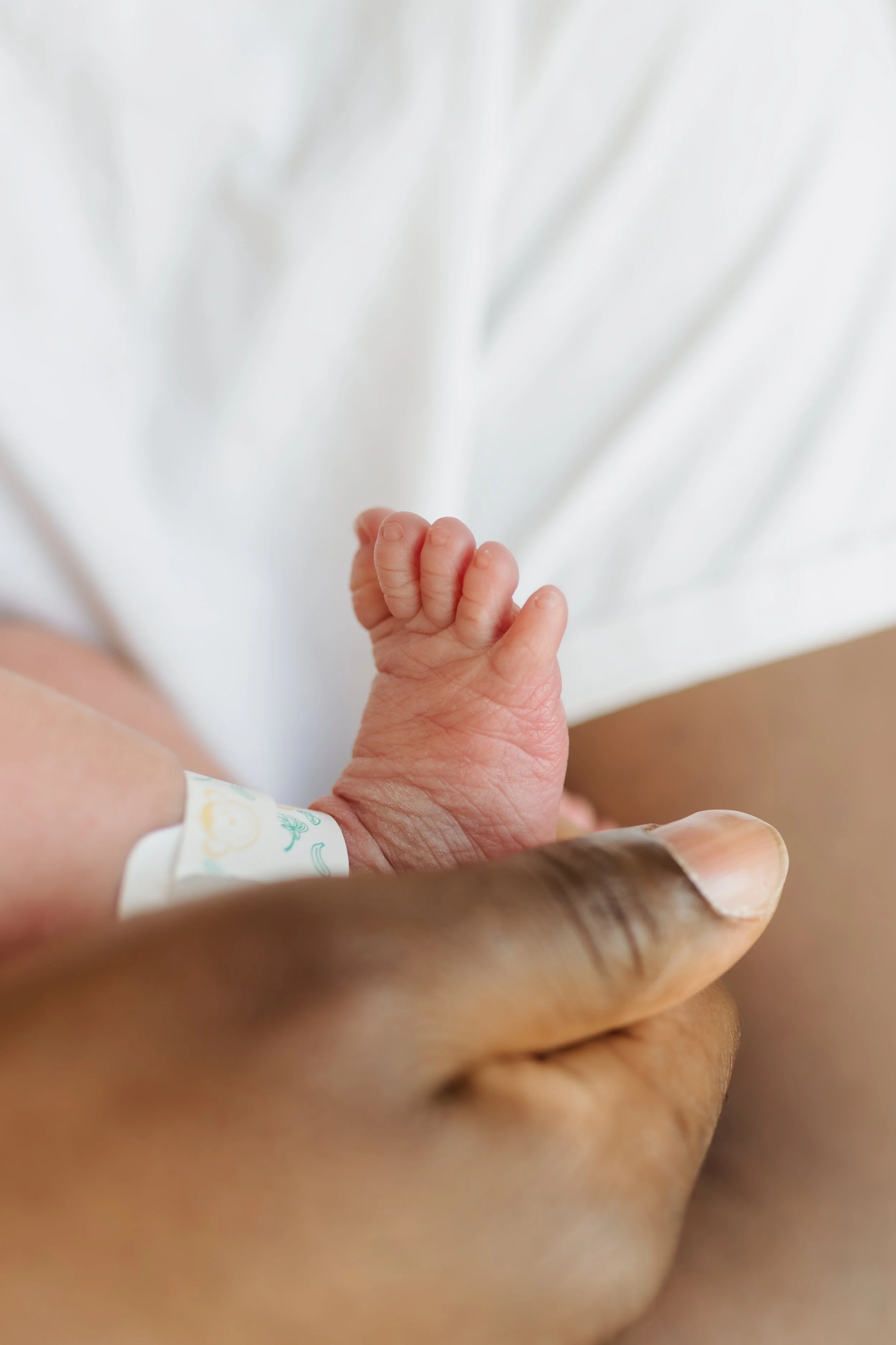   Close-up newborn detail photos from Fresh 48 hospital session, Plaistow NH newborn photographer.  