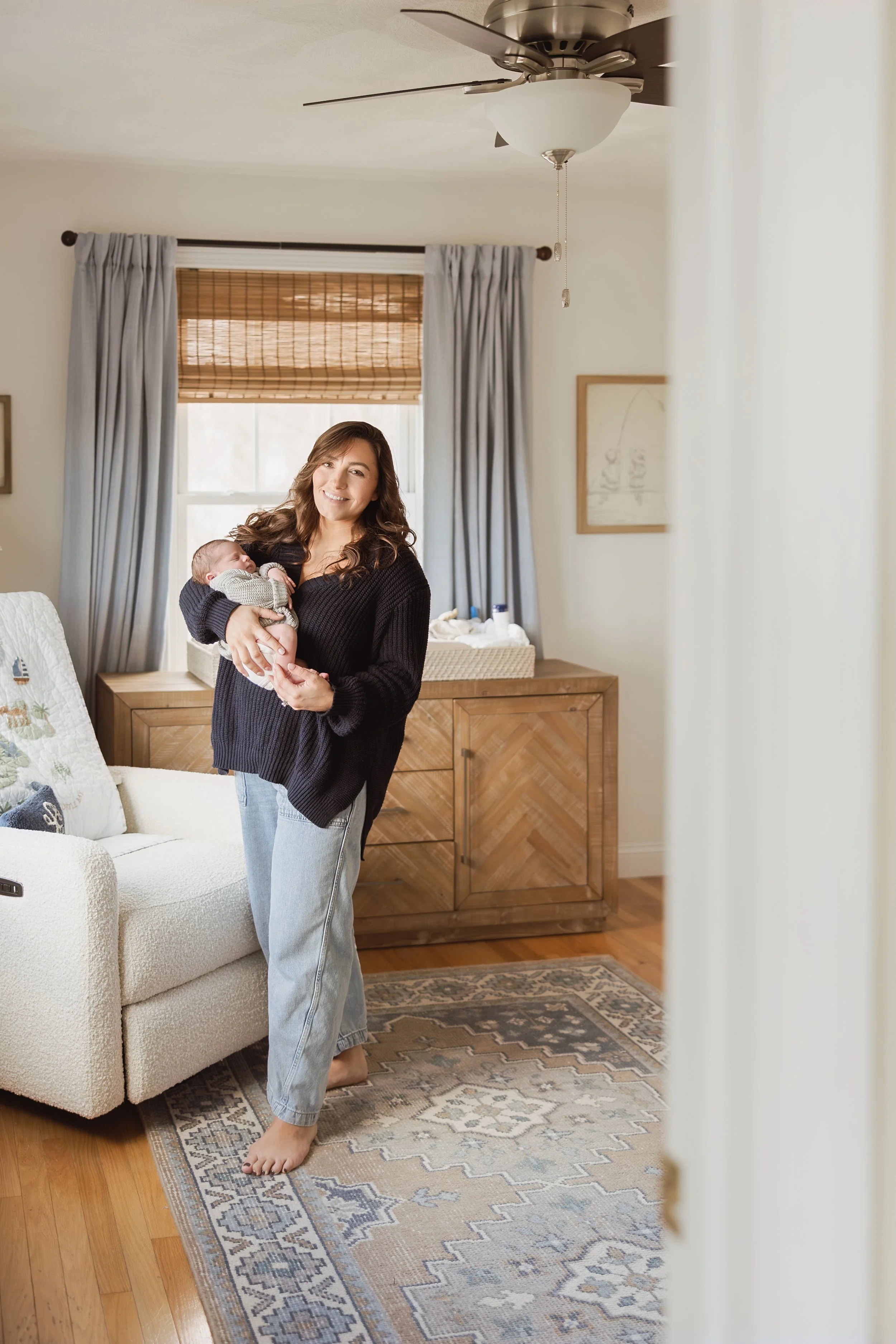   Coordinated family outfit ideas for a lifestyle photography session in Northern Massachusetts  