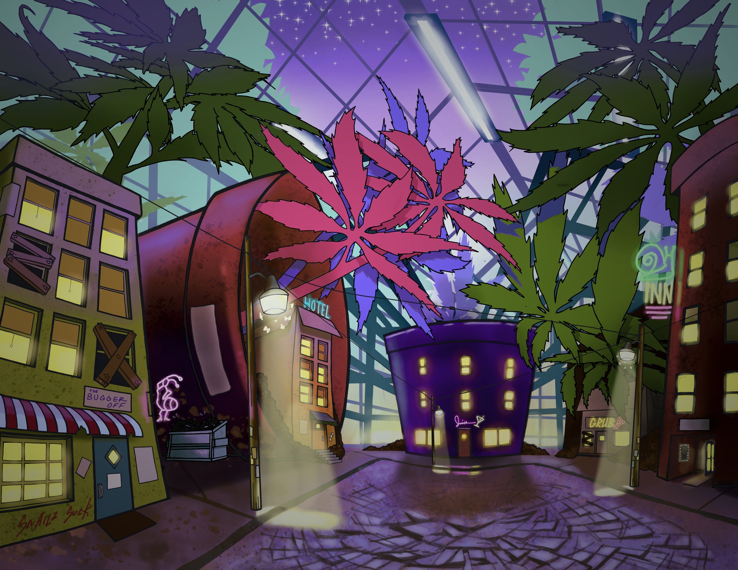 SlimeVille city environment for animated series. Created by Daboiis House.