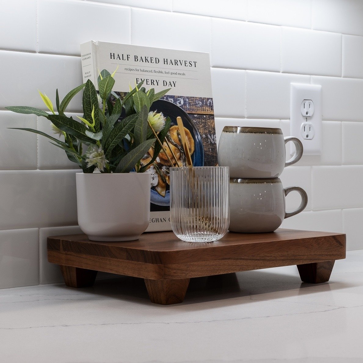 Beauty in the details. ✨ Elevate your space with simple touches. #InteriorDesign #HomeStyling #CoffeeLovers #halfbakedharvestcookbook