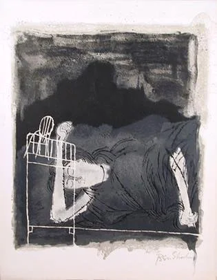 BEN SHAHN (1898-1969) “Screams of a Woman in Labor” Rilke Portfolio