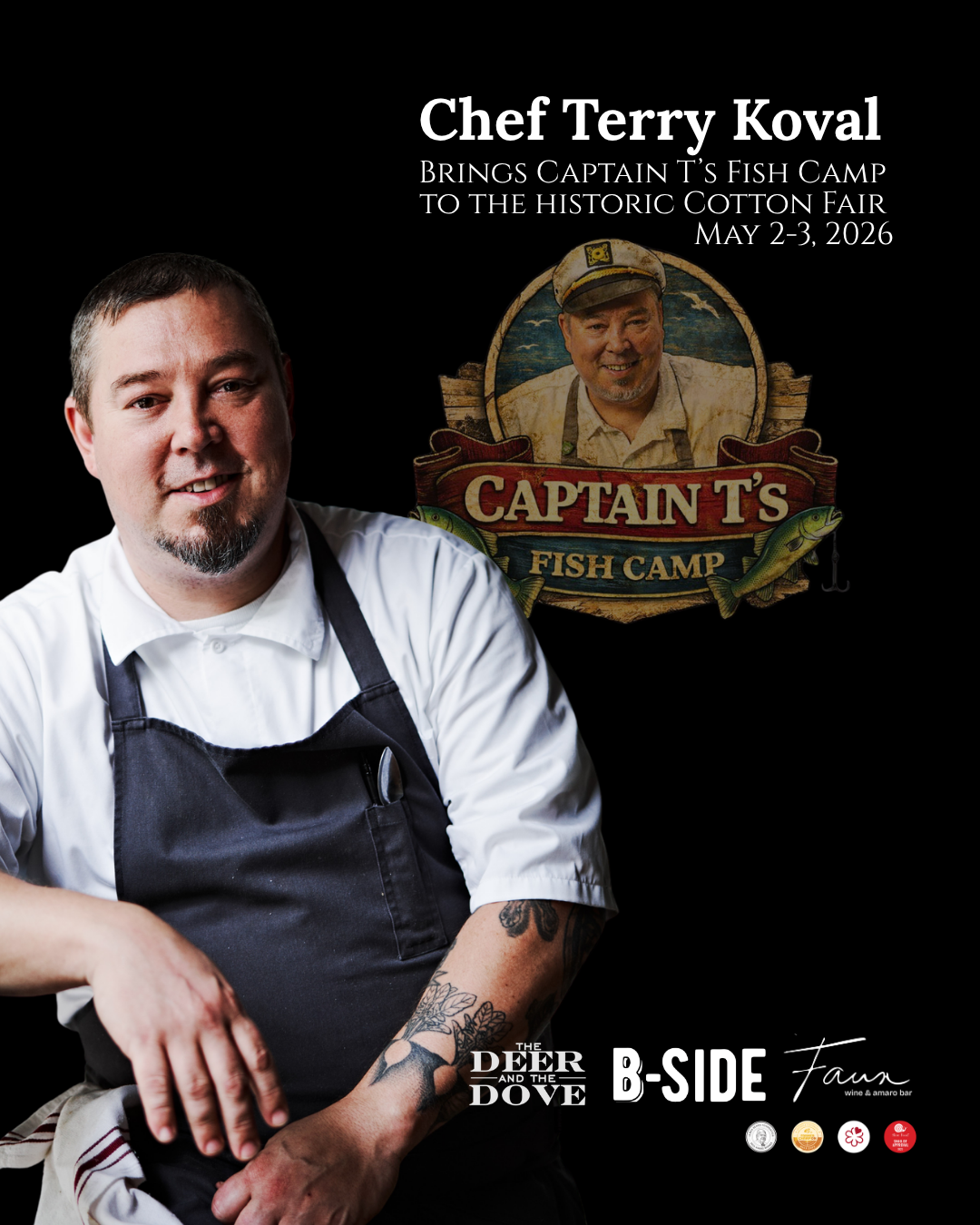  Chef Terry Koval’s Captain T’s Fish Camp At The Cotton Fair