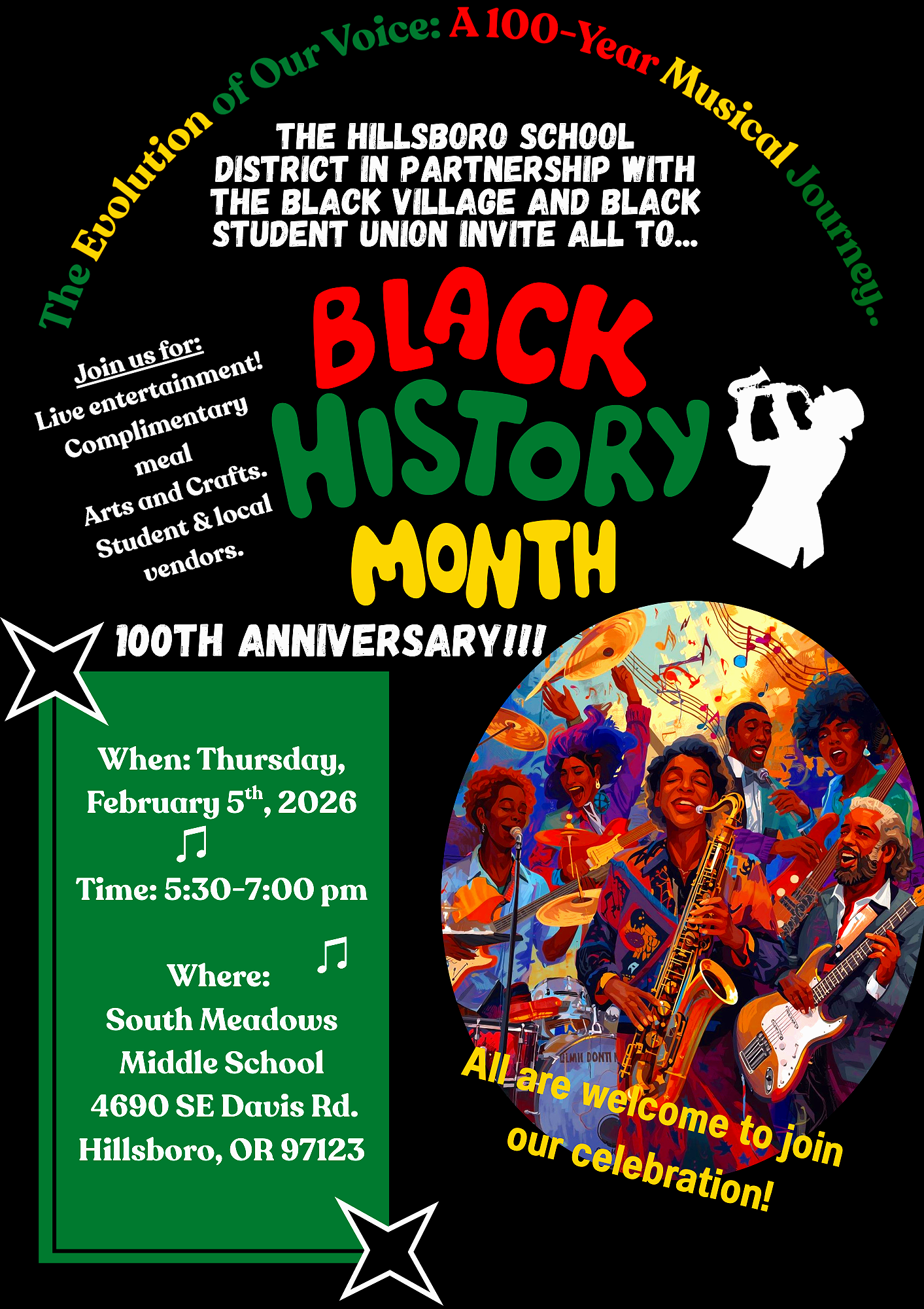 Hillsboro Black History Month - 100 Year Anniversary!