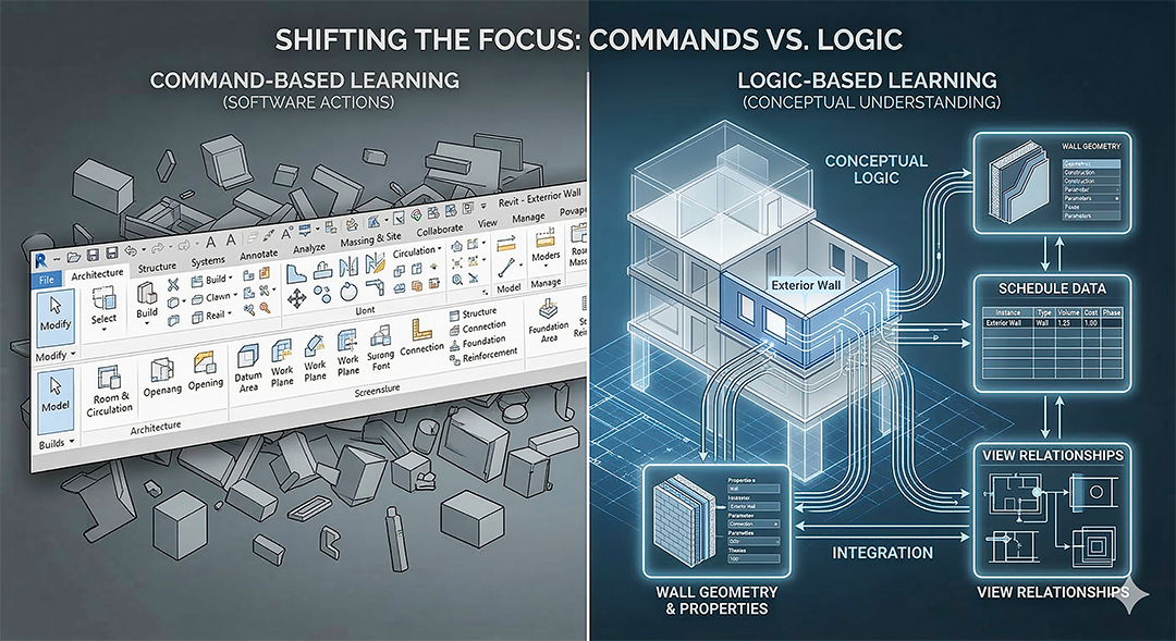A vertical split-screen infographic with a cohesive technical aesthetic.