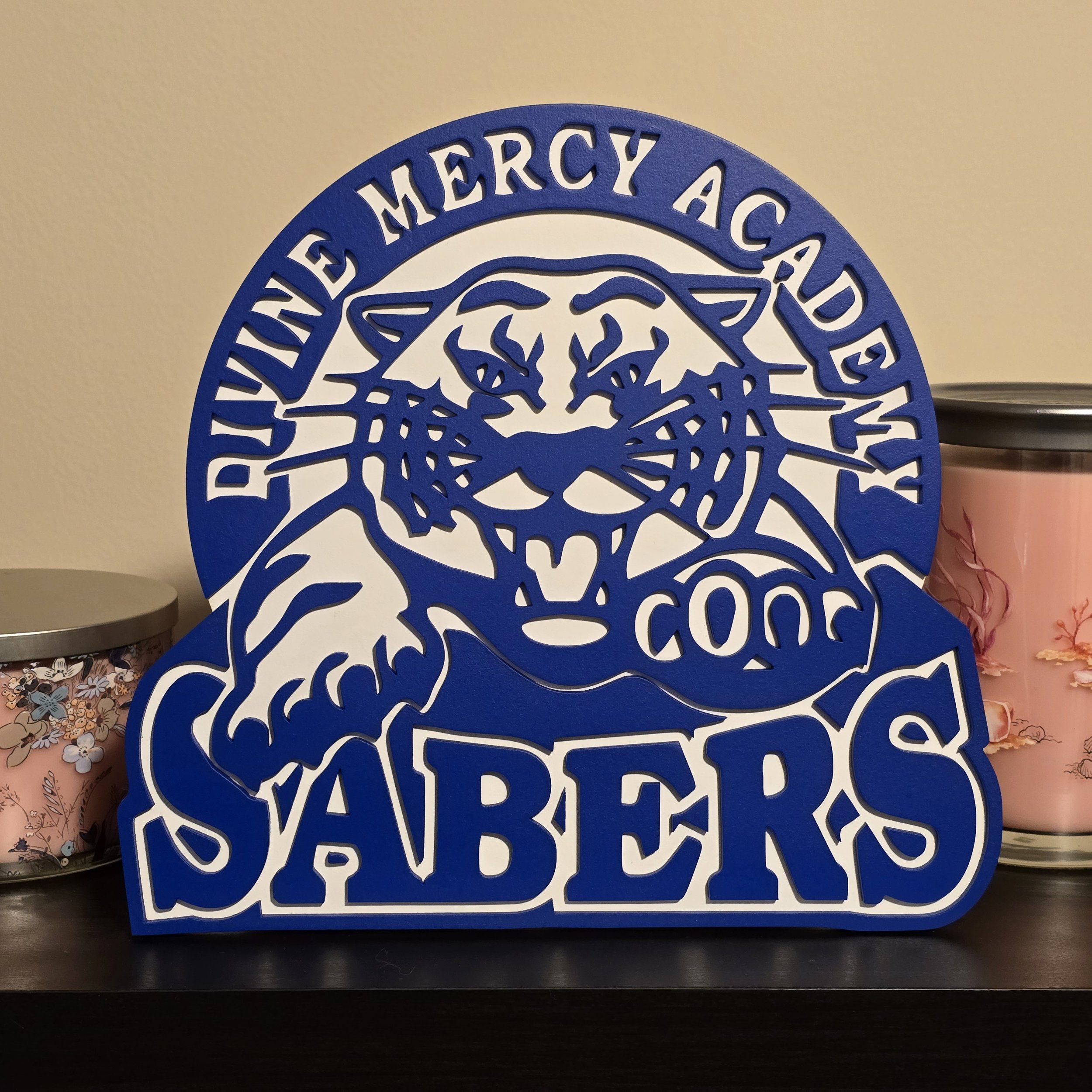 Divine Mercy Academy Sabers logo