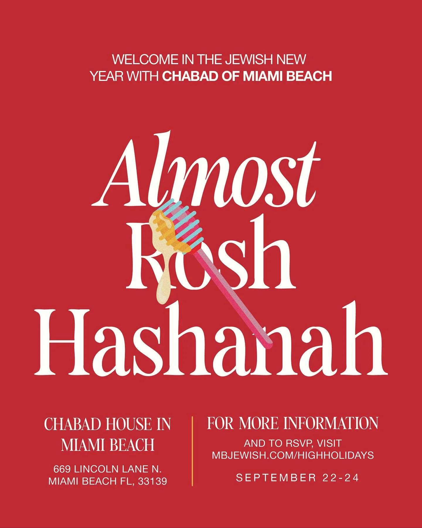 🍎🍯 Shanah Tovah! 🍯🍎
Join us as we welcome in the Jewish New Year together with YJP MIAMI BEACH.
Let&rsquo;s gather in joy, reflection, and community as we begin 5786 with sweetness and blessing.

📅 Rosh Hashanah Services:
✨ Monday, Sept. 22 &nda