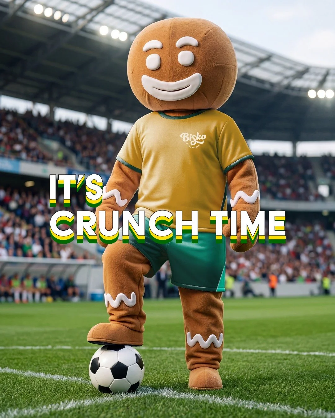 Crunch time for the Socceroos!

Australia takes on Paraguay tomorrow, and our pal Gingie&rsquo;s kitted up to cheer on the green and gold.

And yes, we&rsquo;d say a 12pm Friday kick-off is absolutely an acceptable time to crack open the Shortbread M