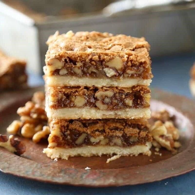 Brown Sugar Walnut Shortbread Bars — Bisko Bakehouse