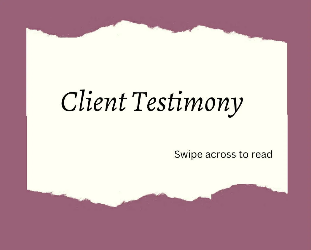 🌟🌟𝐓𝐞𝐬𝐭𝐢𝐦𝐨𝐧𝐲 𝐓𝐢𝐦𝐞 🌟🌟

It&rsquo;s always hard to put into words how meaningful it is to work with my clients!

🙌 To see the depth of healing that occurs,

🥰 To see my clients feel joy in life, confident, calm and lighter.

I am so gr
