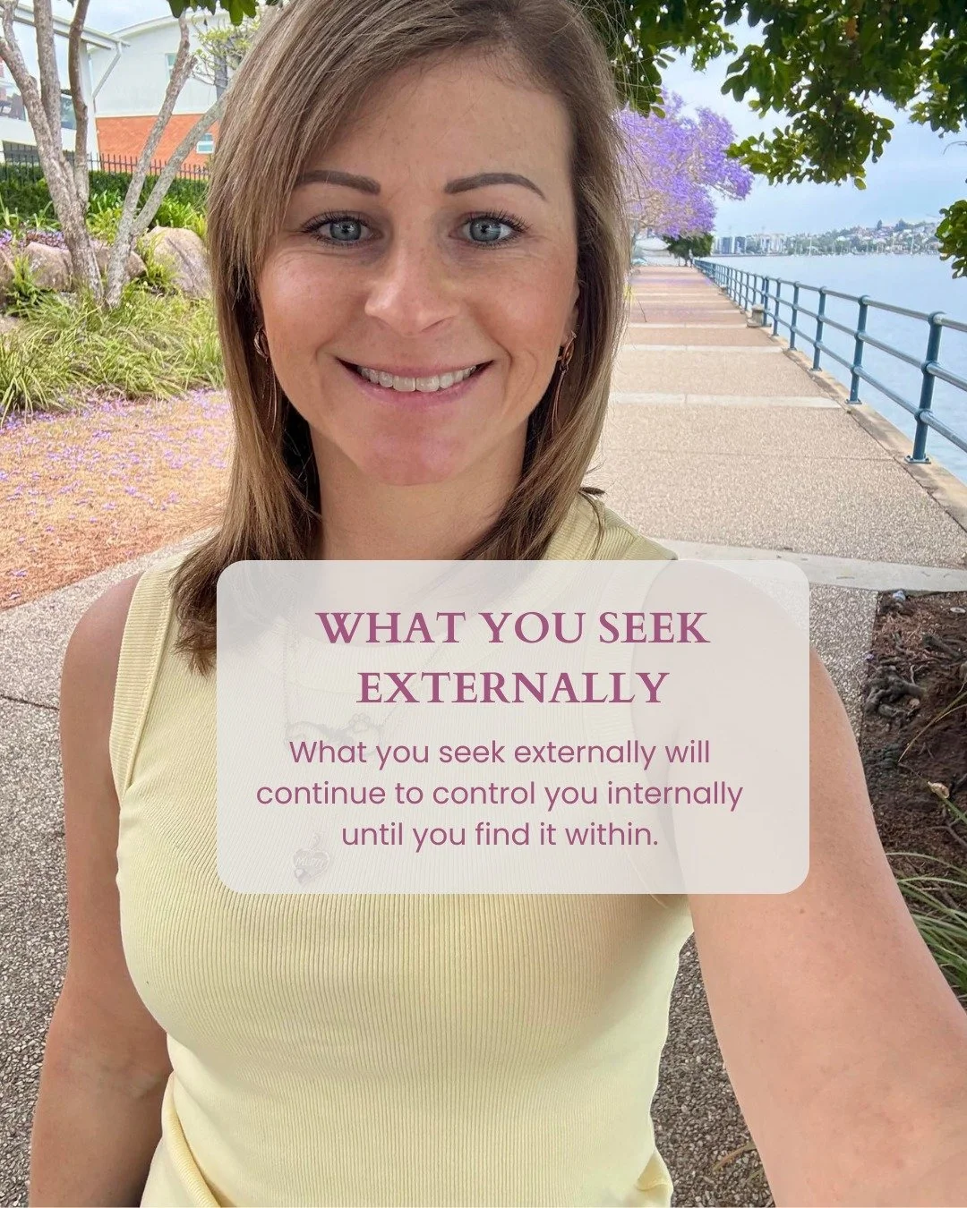 𝐖𝐡𝐚𝐭 𝐲𝐨𝐮 𝐬𝐞𝐞𝐤 𝐞𝐱𝐭𝐞𝐫𝐧𝐚𝐥𝐥𝐲 𝐰𝐢𝐥𝐥 𝐜𝐨𝐧𝐭𝐢𝐧𝐮𝐞 𝐭𝐨 𝐜𝐨𝐧𝐭𝐫𝐨𝐥 𝐲𝐨𝐮 𝐢𝐧𝐭𝐞𝐫𝐧𝐚𝐥𝐥𝐲 𝐮𝐧𝐭𝐢𝐥 𝐲𝐨𝐮 𝐟𝐢𝐧𝐝 𝐢𝐭 𝐰𝐢𝐭𝐡𝐢𝐧.

When we heal the parts of us seeking validation, we stop proving and start being.

