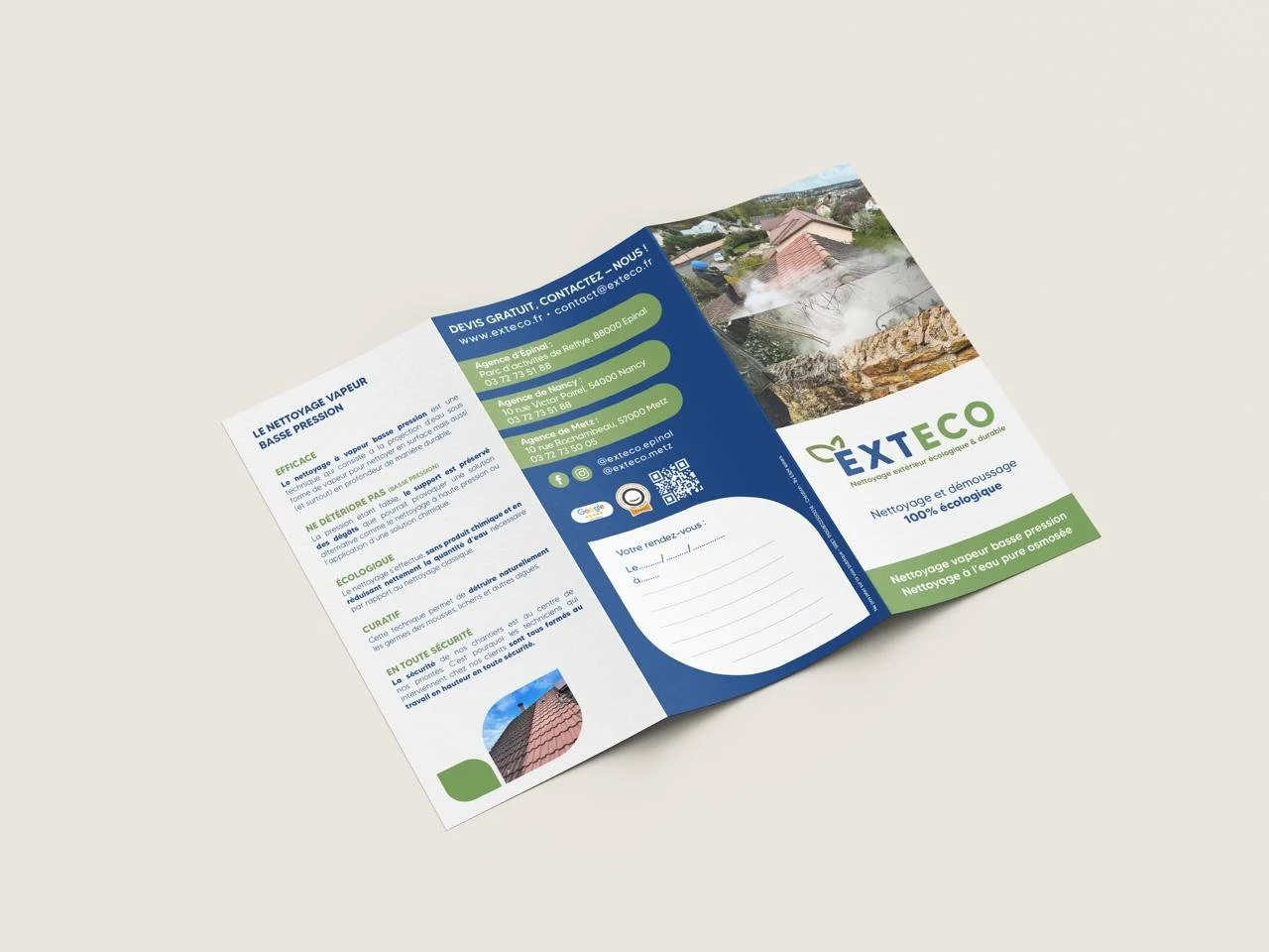 Flyer réalisé pour la société "Impec House"