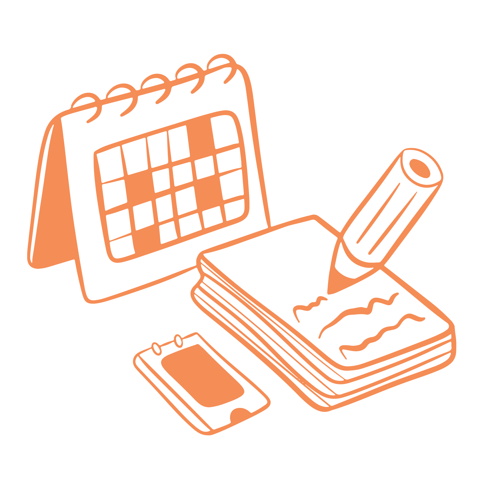 Calendrier représentant une prise de rendez-vous