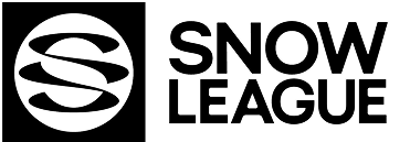 SNOW LEAGUE logo with a stylized 'S' inside a circle