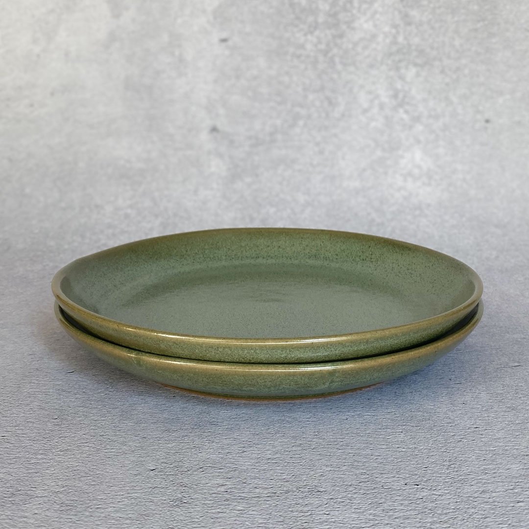 Assiette creuse verte