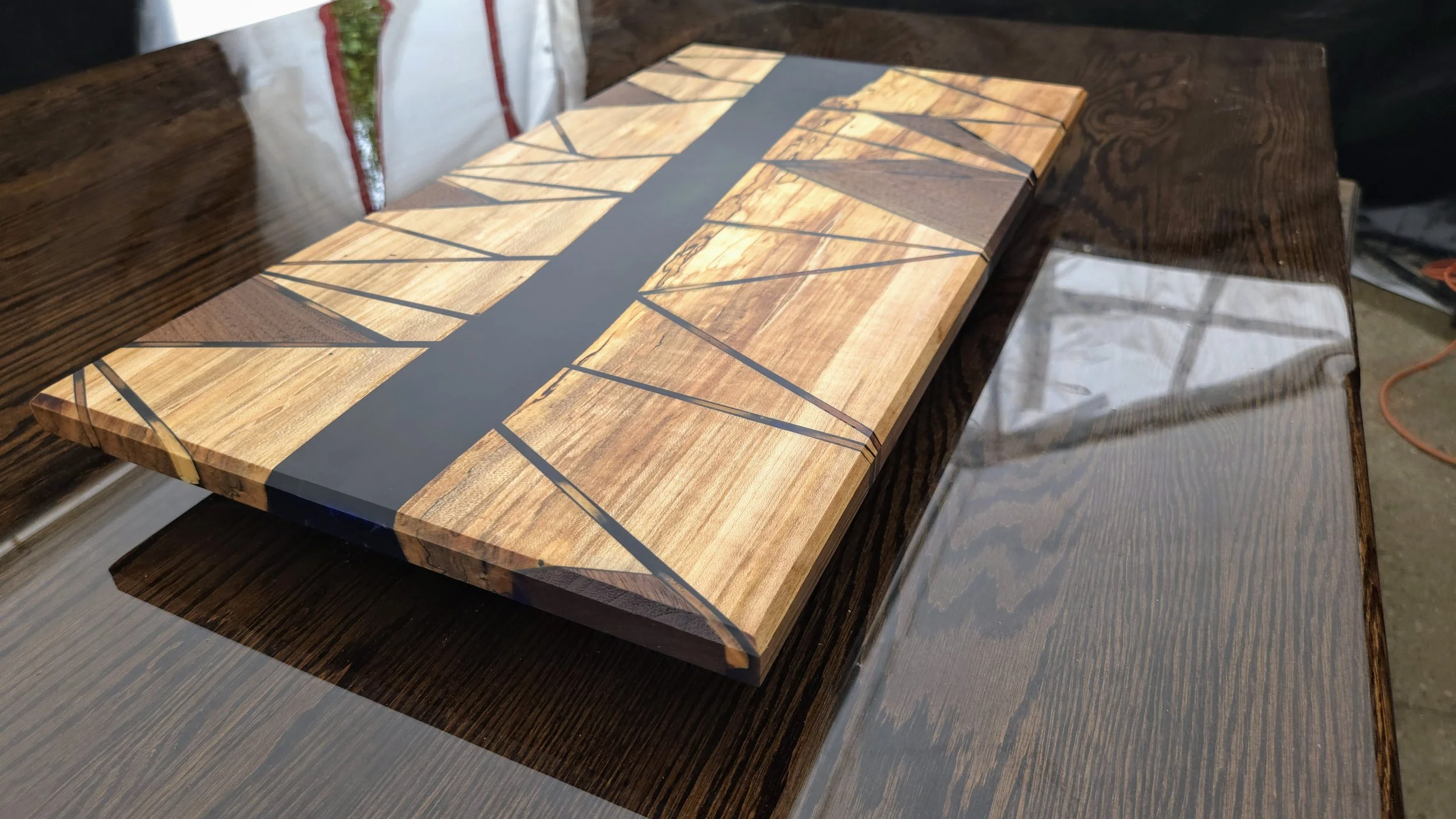 Geometric River Serving Tray - Food Safe