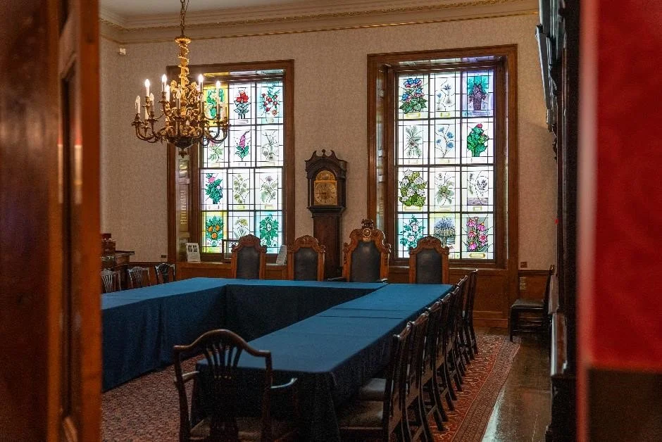Parlour Room set up for a boardroom meeting