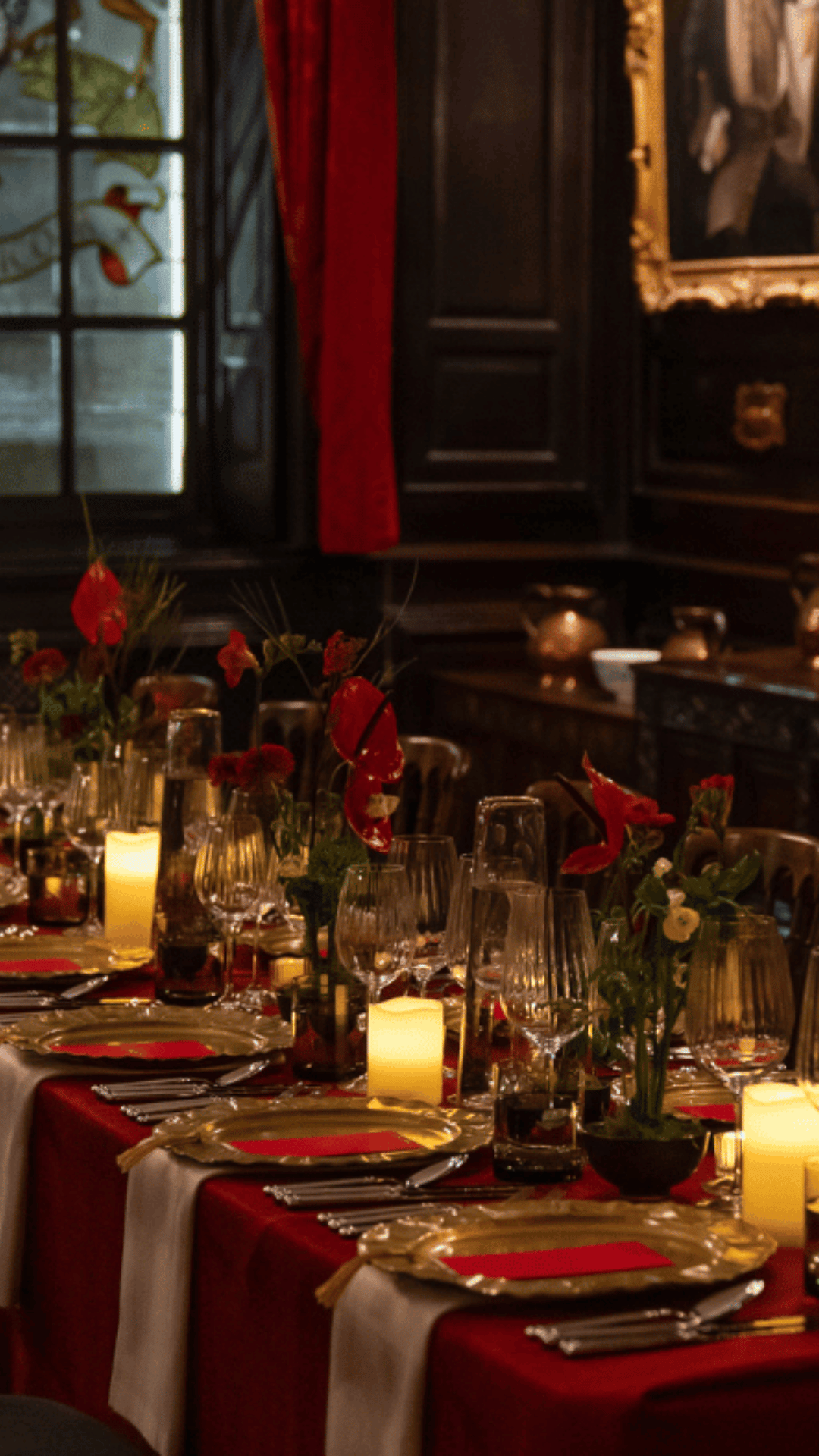 Table dressed for the Chinese New Year event