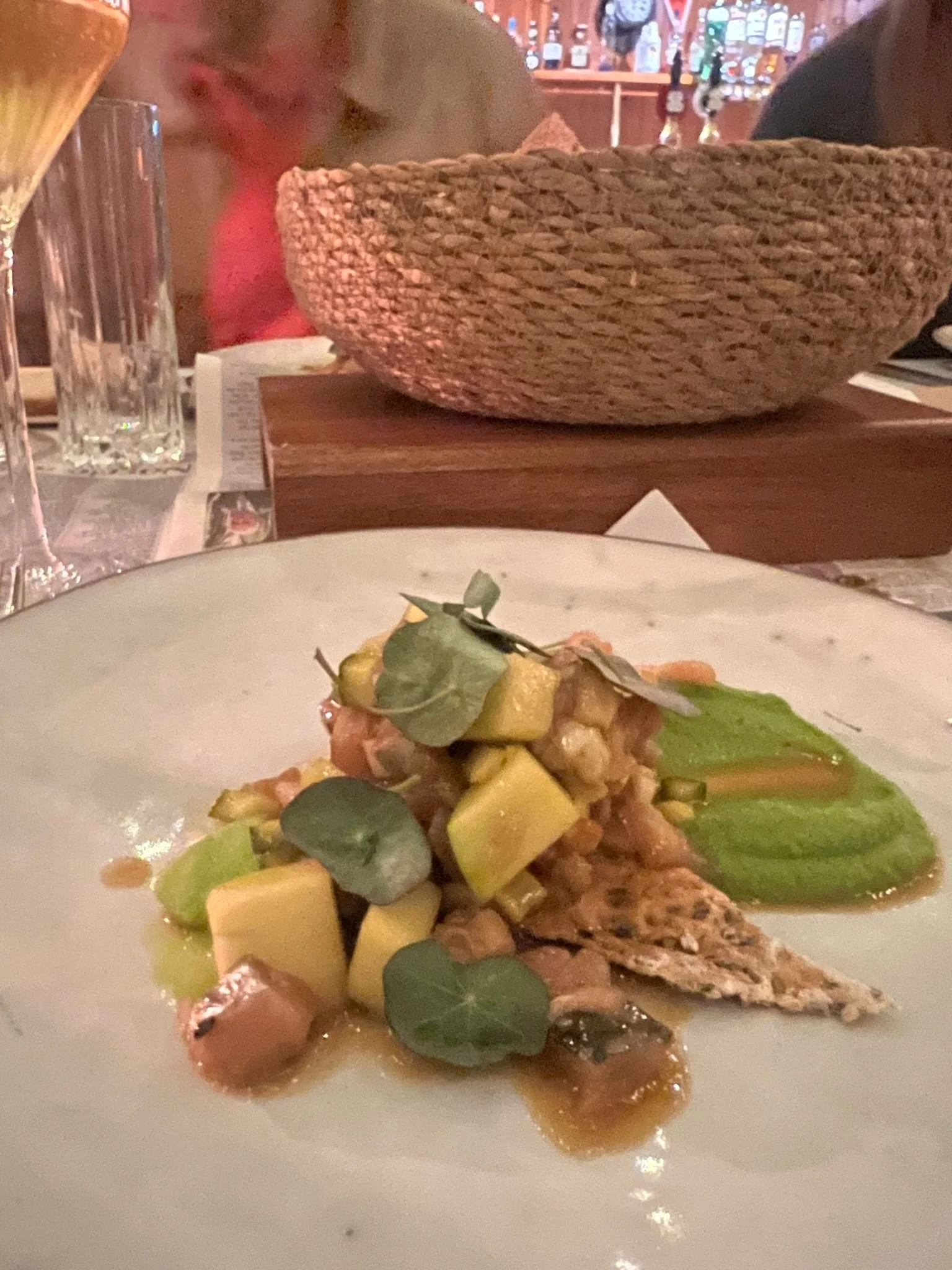 Starter dish served at the table for the Supper Club
