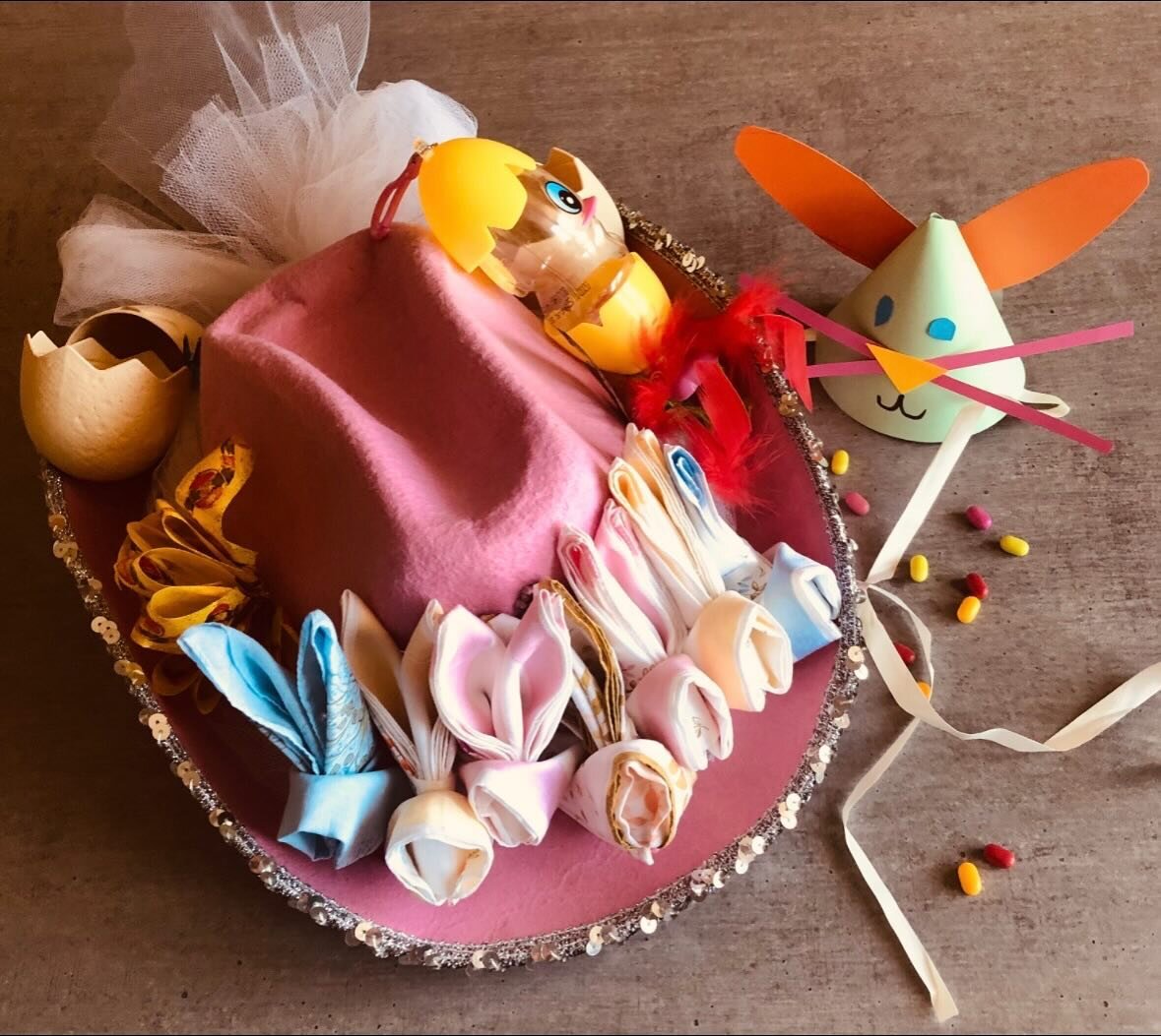 What is it? If you said #easterbonnet you&rsquo;re right! One of the fabulous traditions at #easter in 🇺🇸 and 🇬🇧. Do you have Easter 🐣 bonnets 👒 in your country? What&rsquo;s the weirdest tradition for Easter ? 👇 Where does this tradition of d