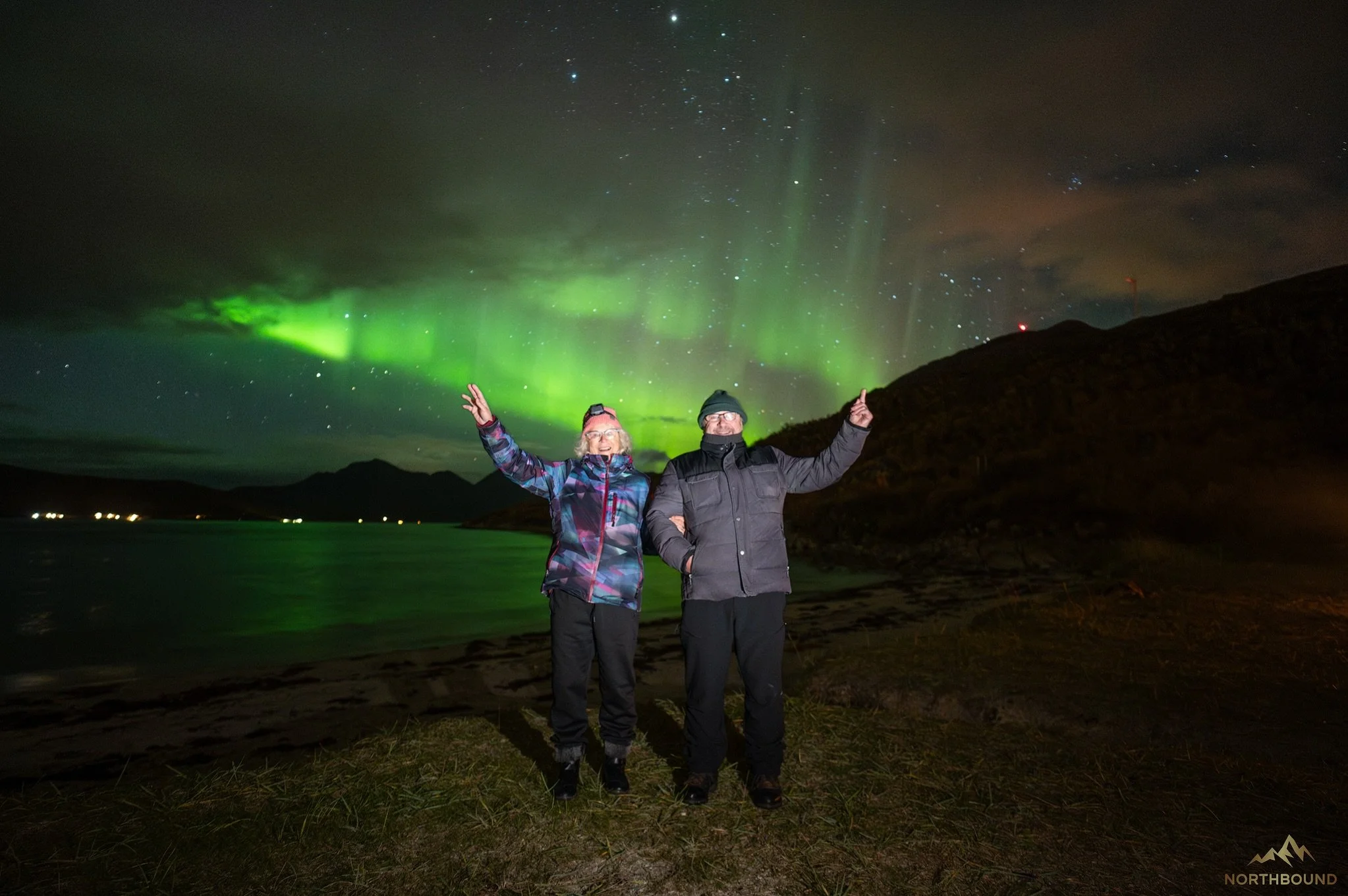 21st September 💚.

The beaches of Sommaroy were the destination for this Private Tour.
We knew a little bit of patience was going to be needed to wait out some passing weather but what we weren&rsquo;t expecting was to see bioluminescence washing up