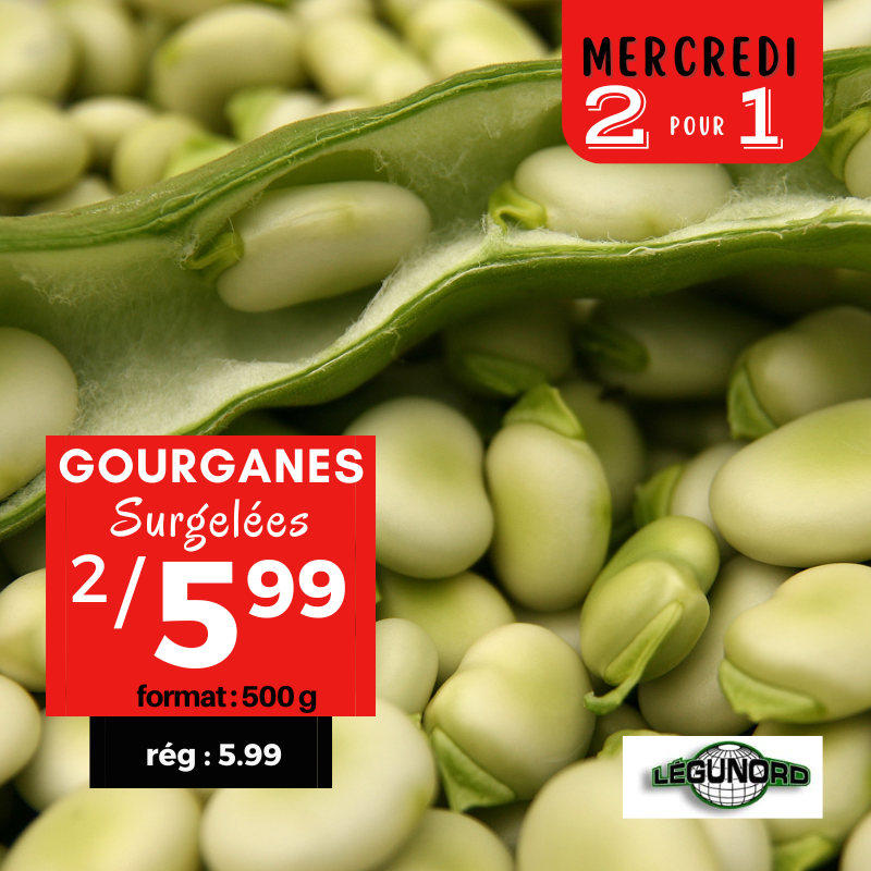 Gourganes surgelées