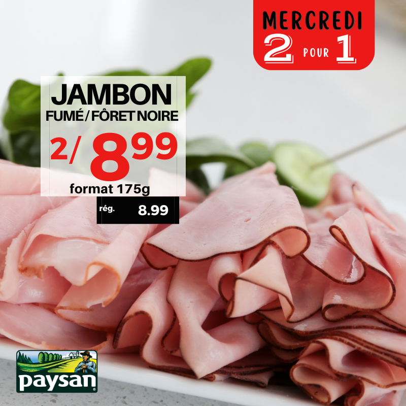 Jambon fumé/Forêt noire