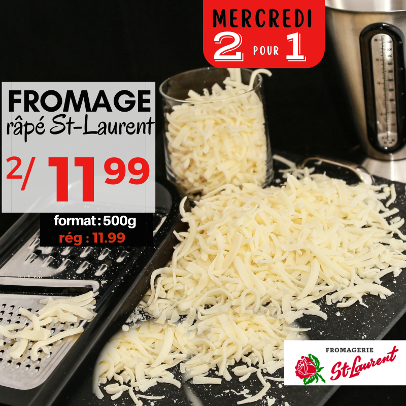 Fromage râpé St-Laurent