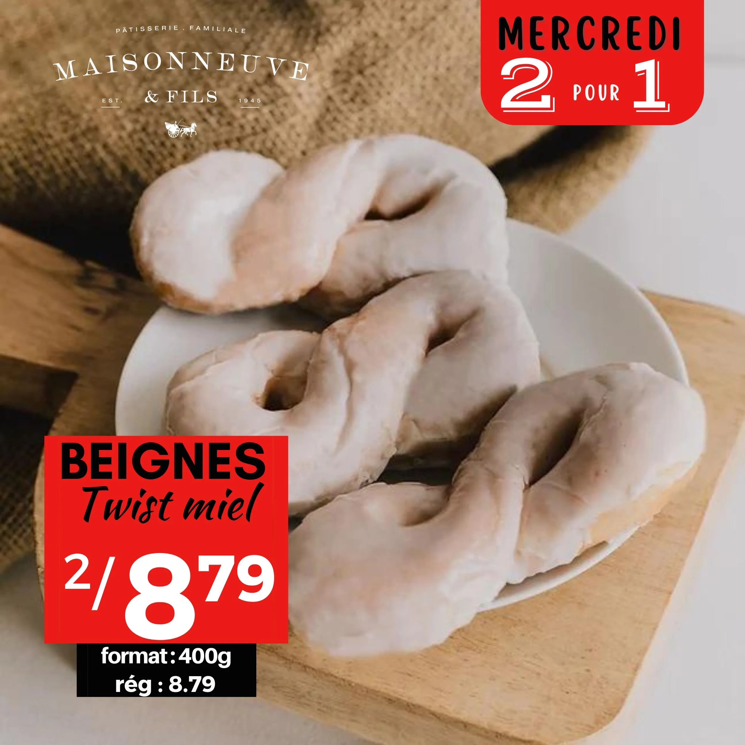 Beignes Twist au miel