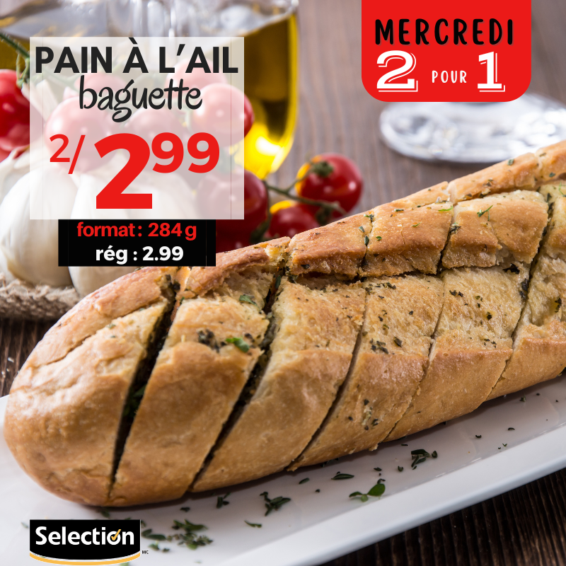 Pain à l’ail baguette