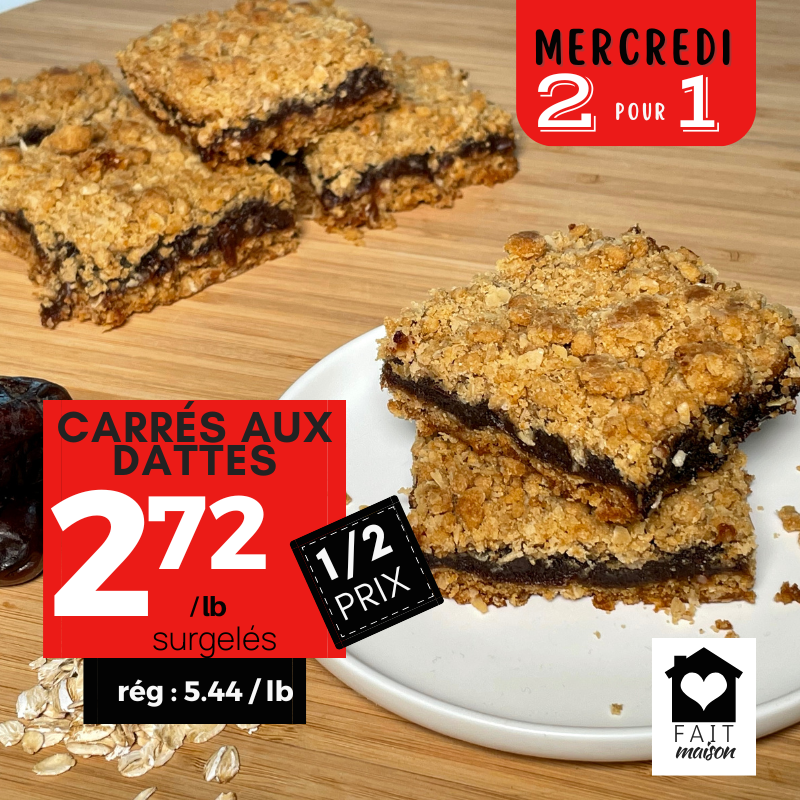 Carrés aux dattes