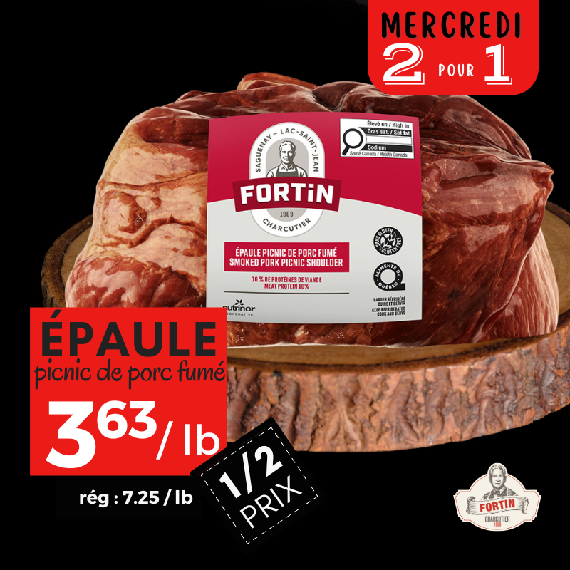 Épaule pinic de porc fumé