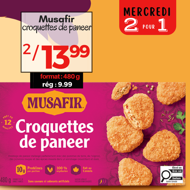 Croquettes de paneer