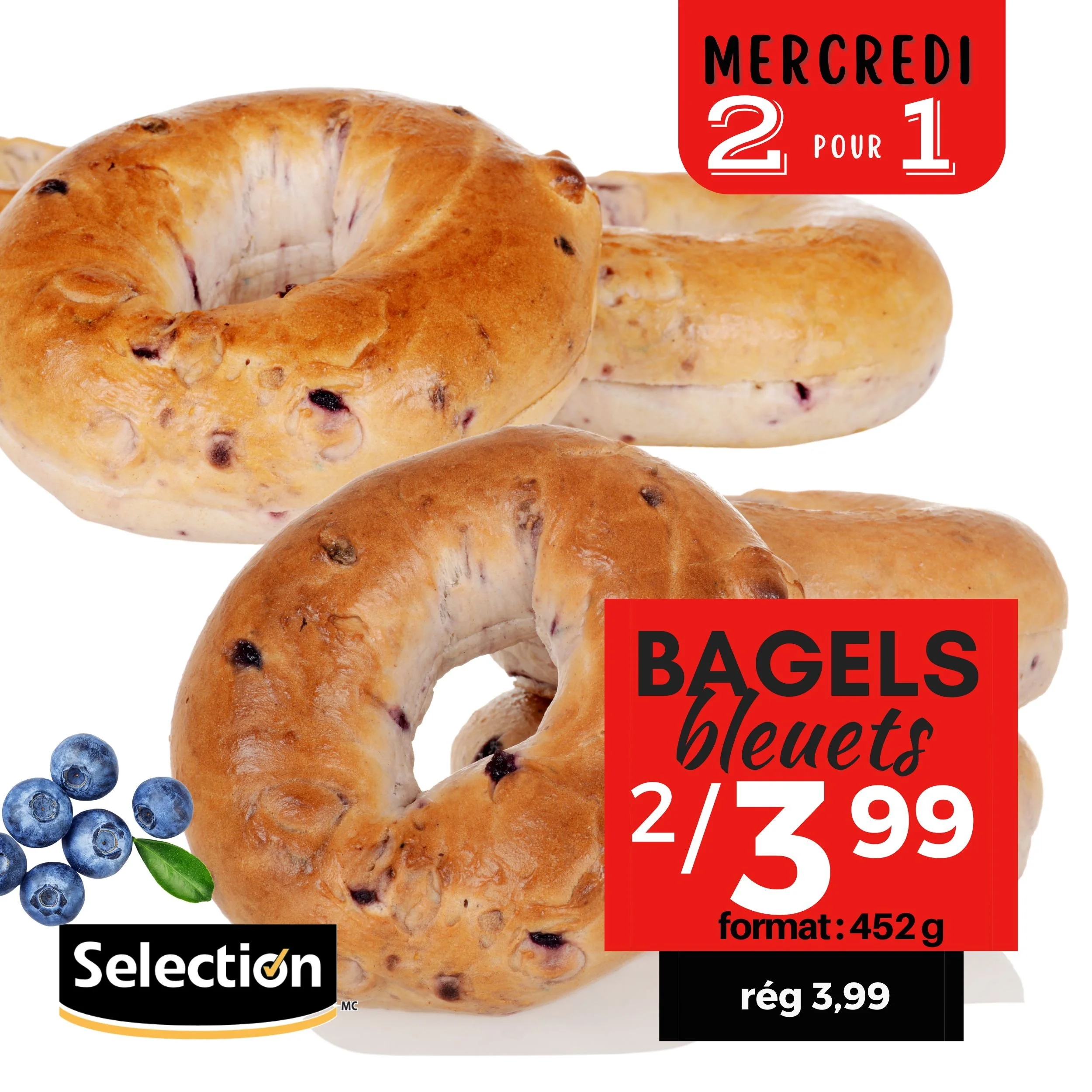 Bagels aux bleuets